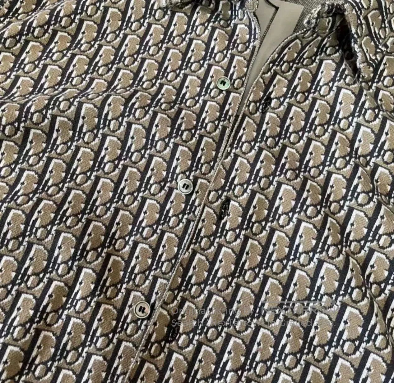 Dior Dior Oblique Knit Shirt Brown. Size US M / EU 48-50 / 2 - 2 Thumbnail