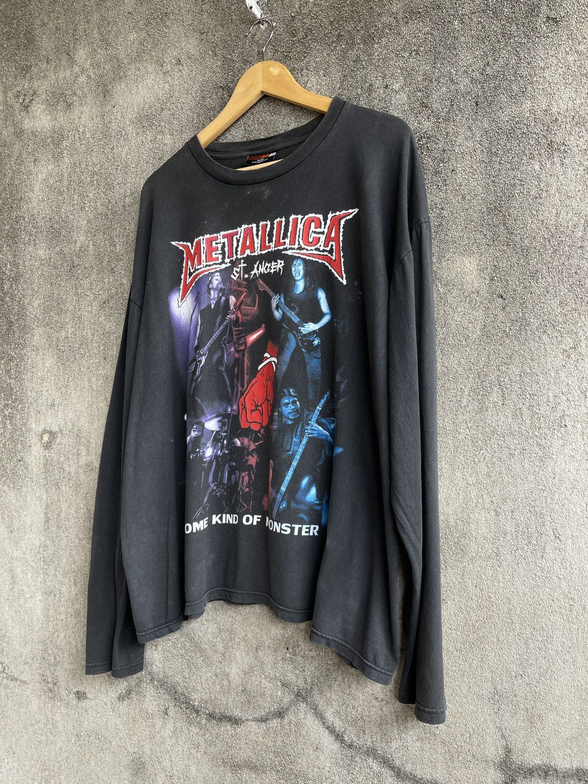 Band Tees SUN FADED🔥Vtg METALLICA St Anger Long Sleve Size US XXL / EU 58 / 5 - 3 Thumbnail