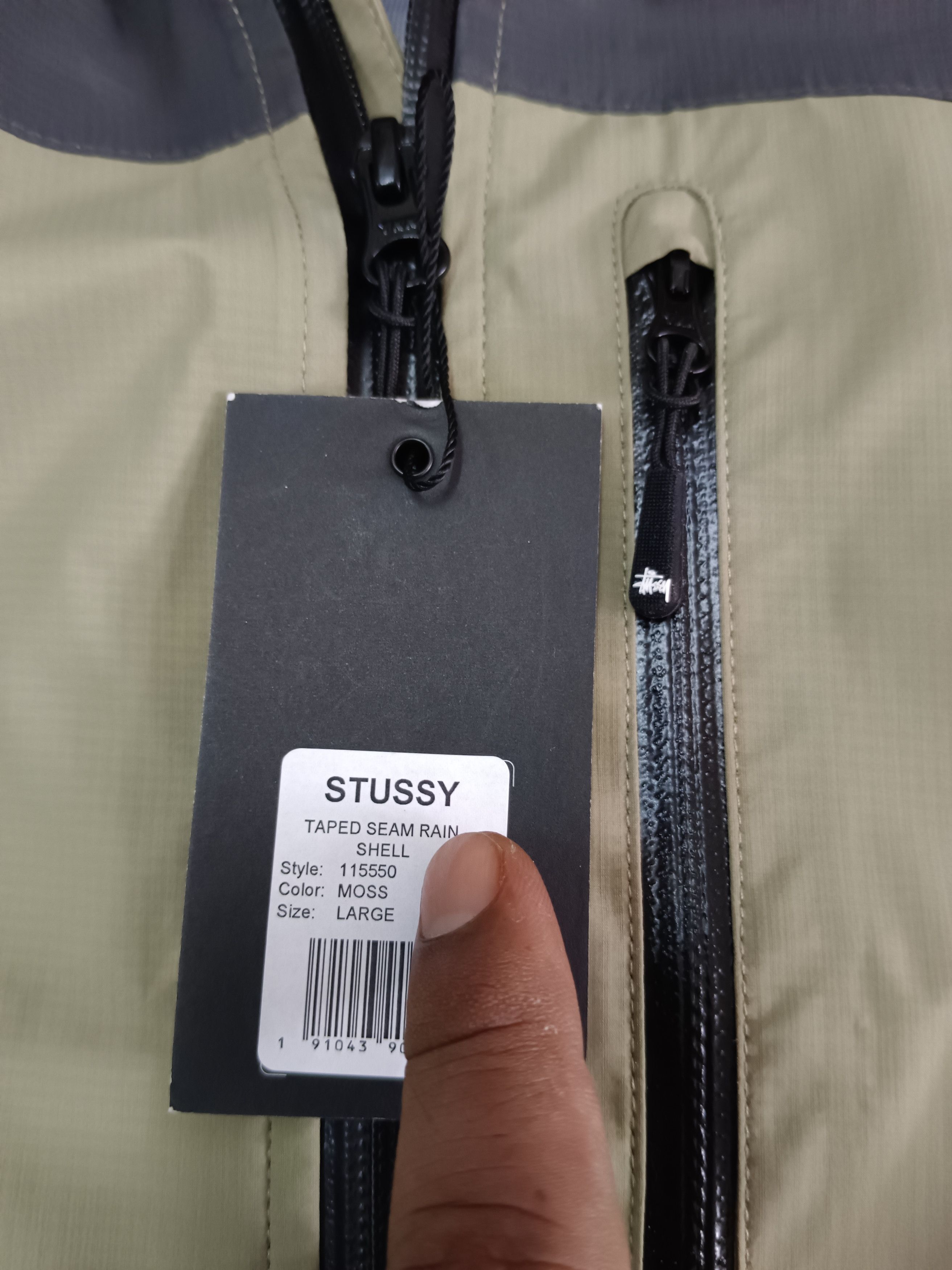 Hypebeast × Stussy RARE STUSSY TAPED SEAM RAIN SHELL JACKET Size US L / EU 52-54 / 3 - 12 Thumbnail