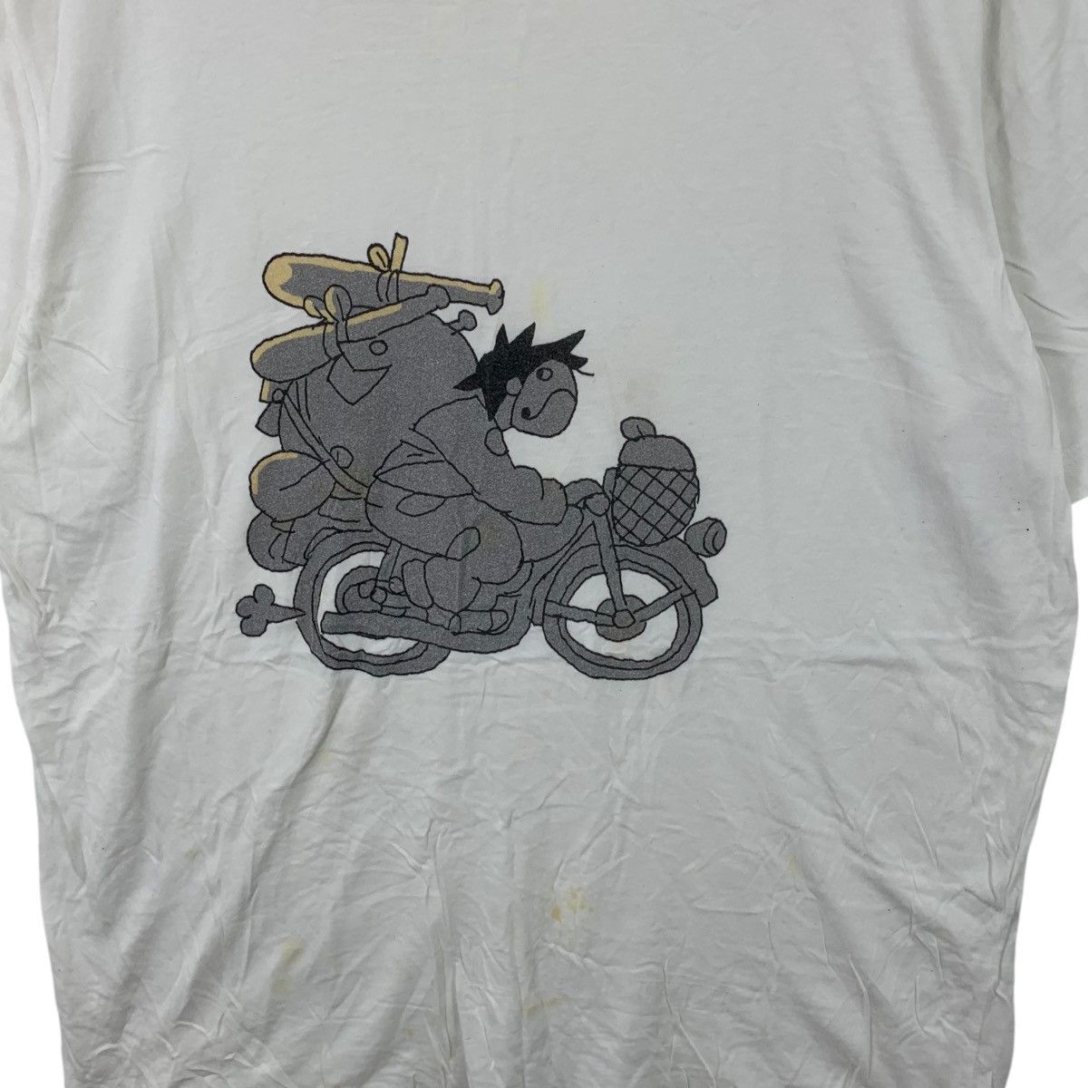 Vintage ZACHARIE OFF GHOST MORTIS Motorcycle Anime Tee Shirt Top Size XL / US 12-14 / IT 48-50 - 3 Thumbnail