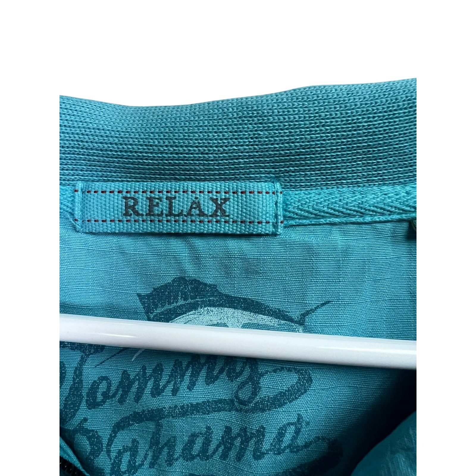 Tommy Bahama Tommy Bahama Relax Quarter Zip Pullover Sweater Teal Blue Size US XXL / EU 58 / 5 - 3 Thumbnail