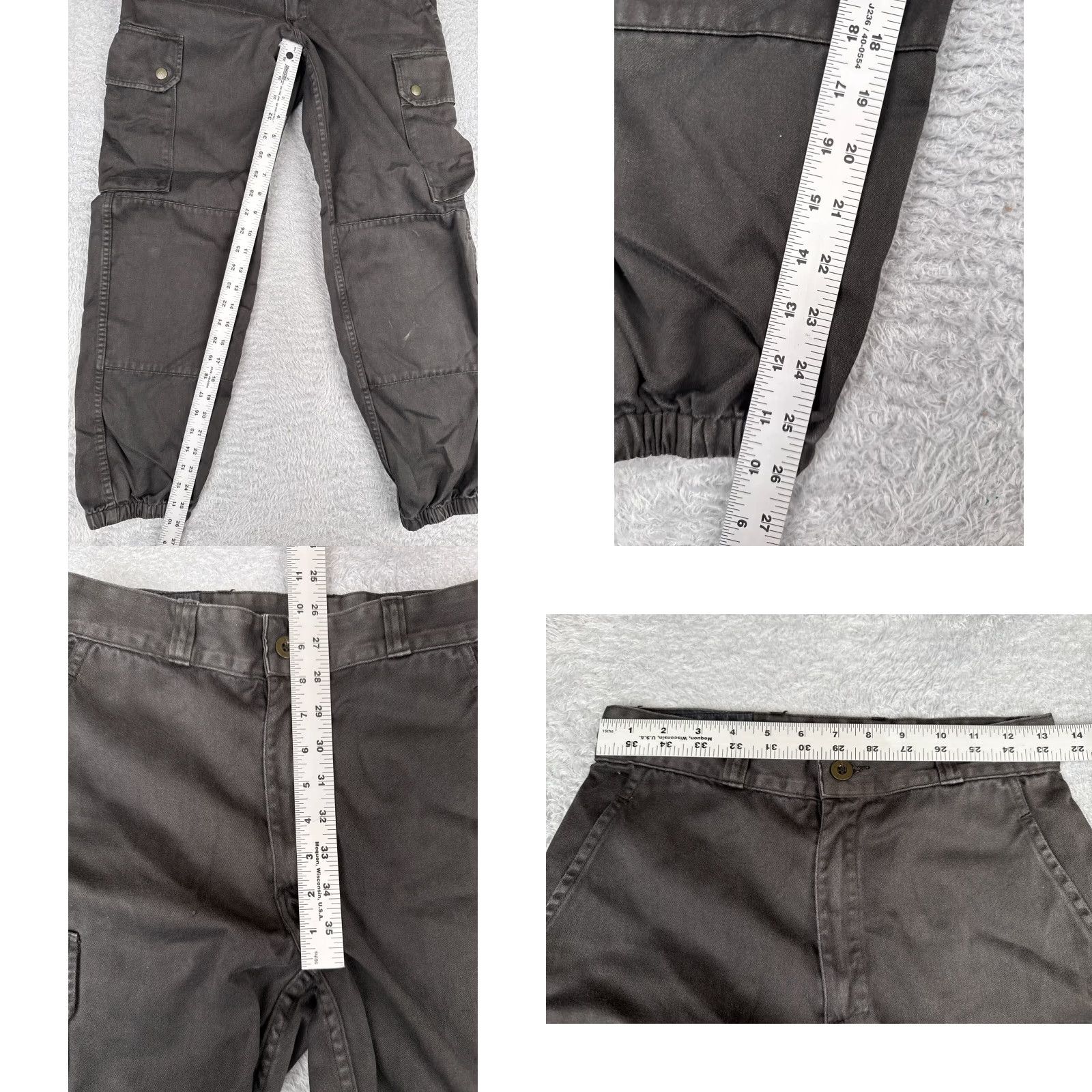 Nasty Gal Nasty Gal Womens Cargo Pants Small Black Twill Jogger High Rise 26x27 Tapered Casual Size 28" / US 6 / IT 42 - 8 Thumbnail