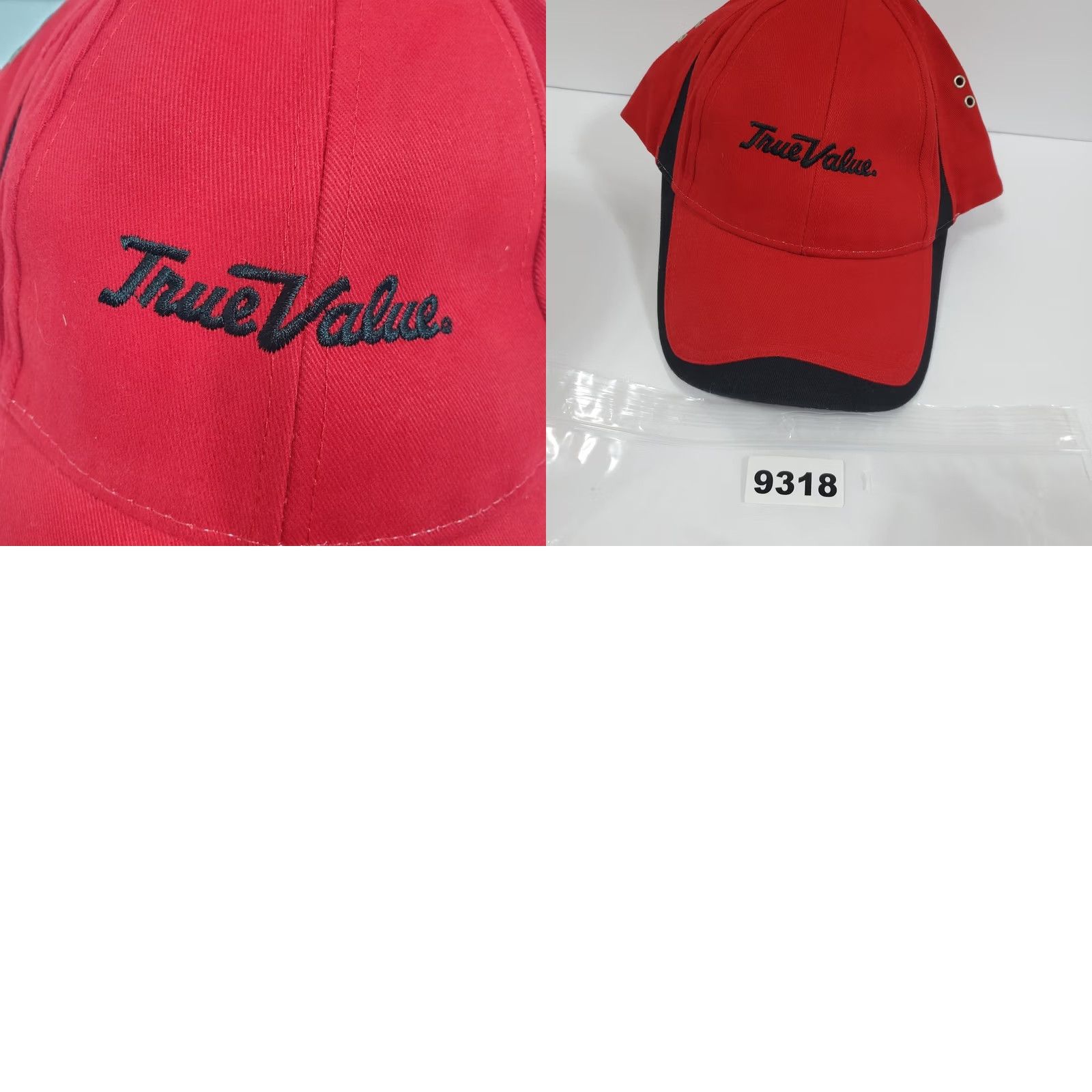 Vintage Adams True Value Baseball Cap Red Black Embroidered Cotton Adjustable Strapback Men Size ONE SIZE - 8 Thumbnail