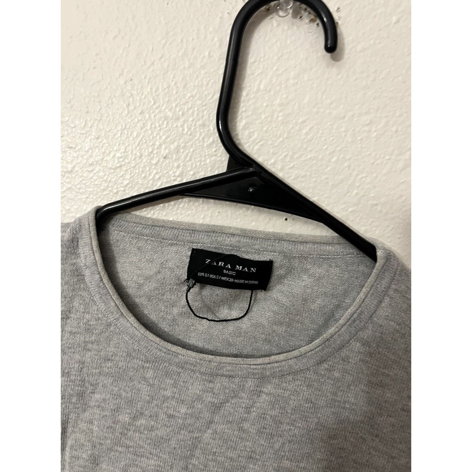 Zara Zara Men Sweater Adult Small Gray Lightweight Crew Neck Pullover Knit Mens Size US S / EU 44-46 / 1 - 3 Thumbnail