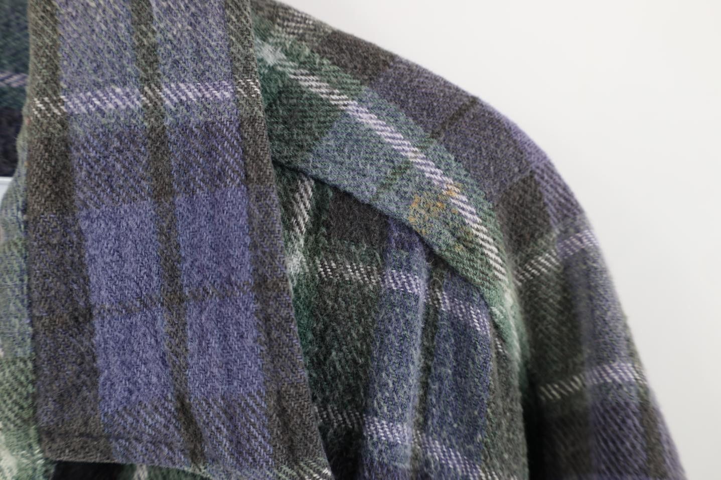 Vintage Vintage 90s Streetwear Heavyweight Snap Button Flannel Shirt Size US XL / EU 56 / 4 - 4 Thumbnail