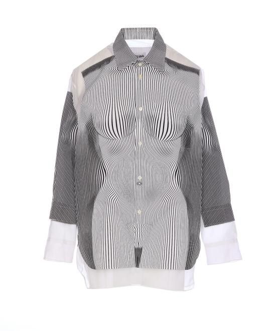 Jean Paul Gaultier JEAN PAUL GAULTIER Women Shirts CH080I C5660001 Black Size S / US 4 / IT 40 - 1 Thumbnail