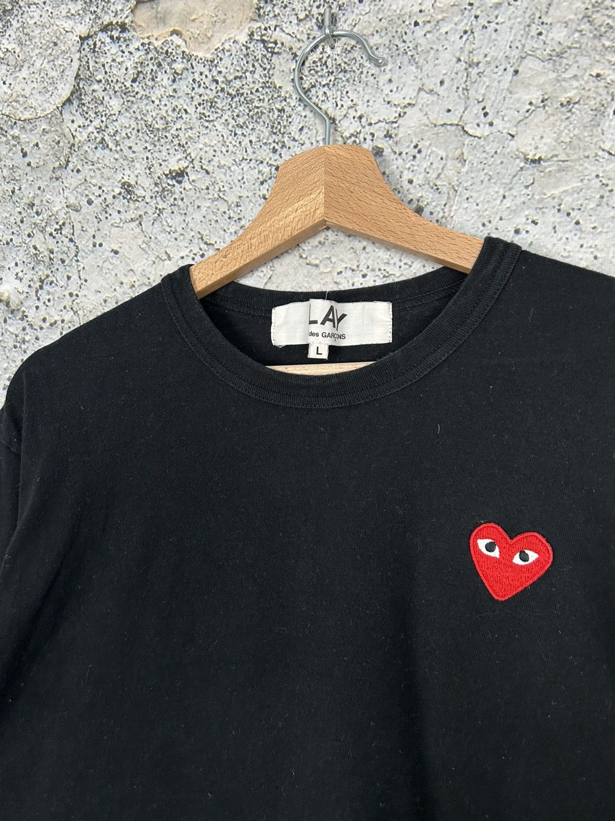 Comme des Garcons PLAY Comme Des Garcons Play Black Longsleeve Japanese Streetwear Size US L / EU 52-54 / 3 - 3 Thumbnail