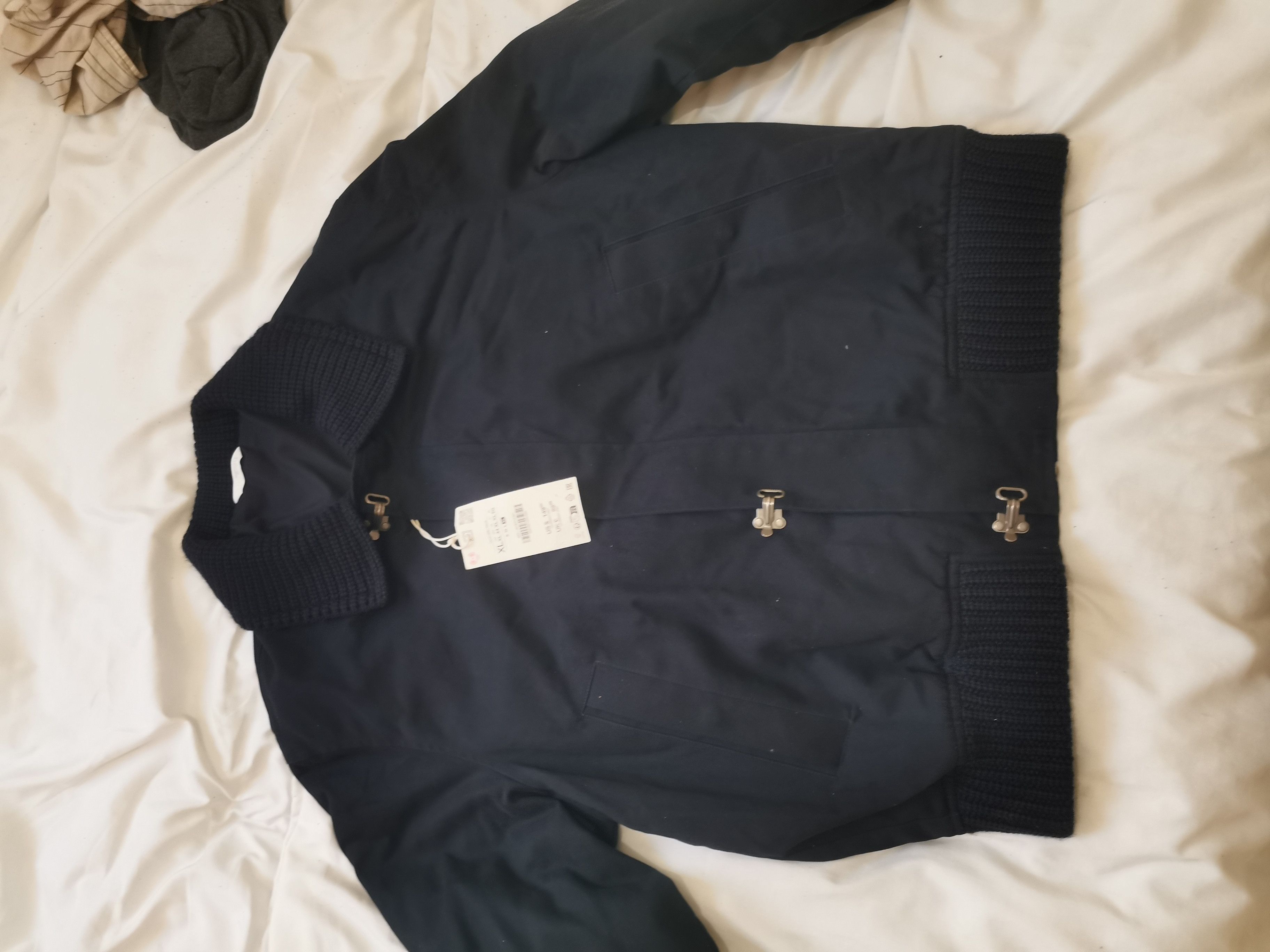 Zara Zara navy blue toggle jacket Size US XL / EU 56 / 4 - 6 Thumbnail