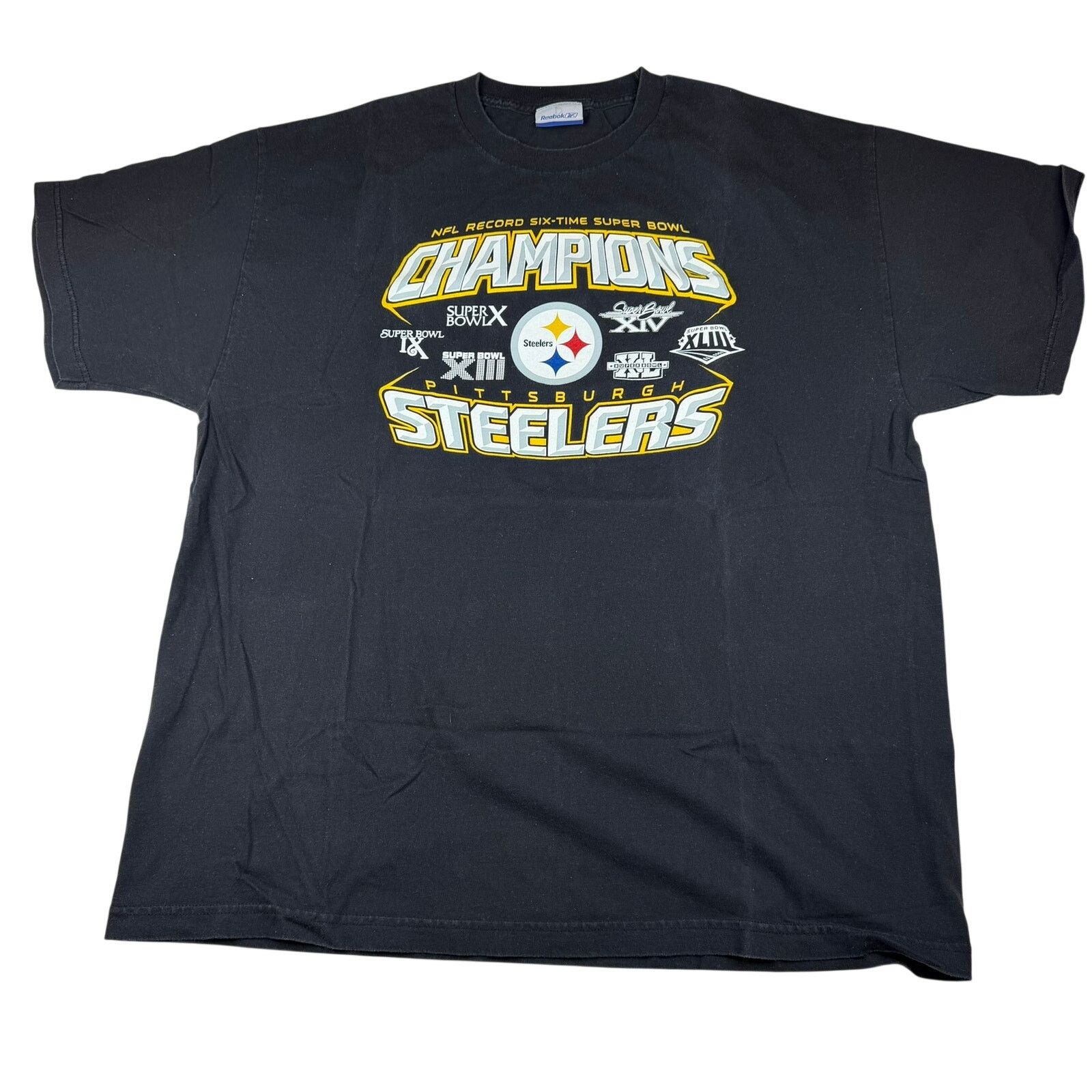 Reebok Reebok Pittsburgh Steelers 6x Super Bowl Champs Tee Size US XXL / EU 58 / 5 - 1 Thumbnail