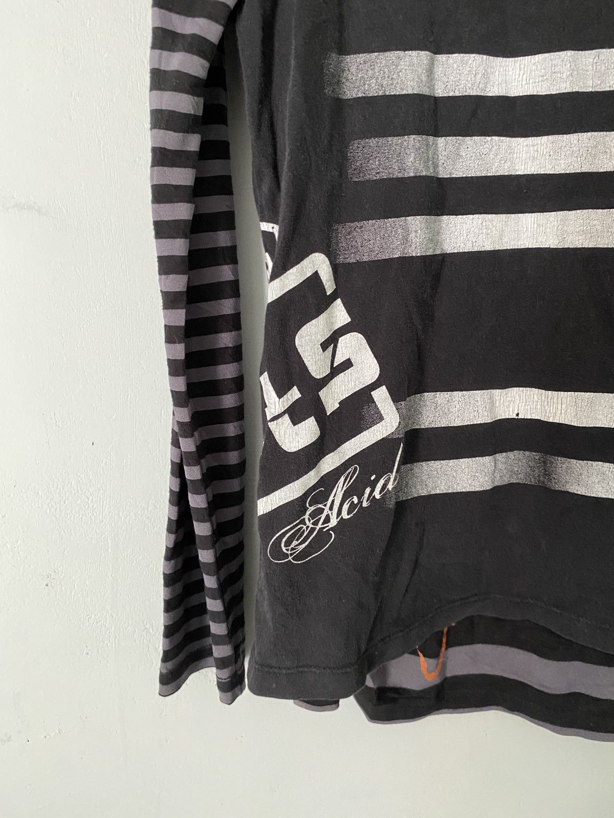 If Six Was Nine × Japanese Brand × Le Grande Bleu (L.G.B.) Litmus acid soul double layers 2in1 striped tshirt Size US M / EU 48-50 / 2 - 4 Thumbnail