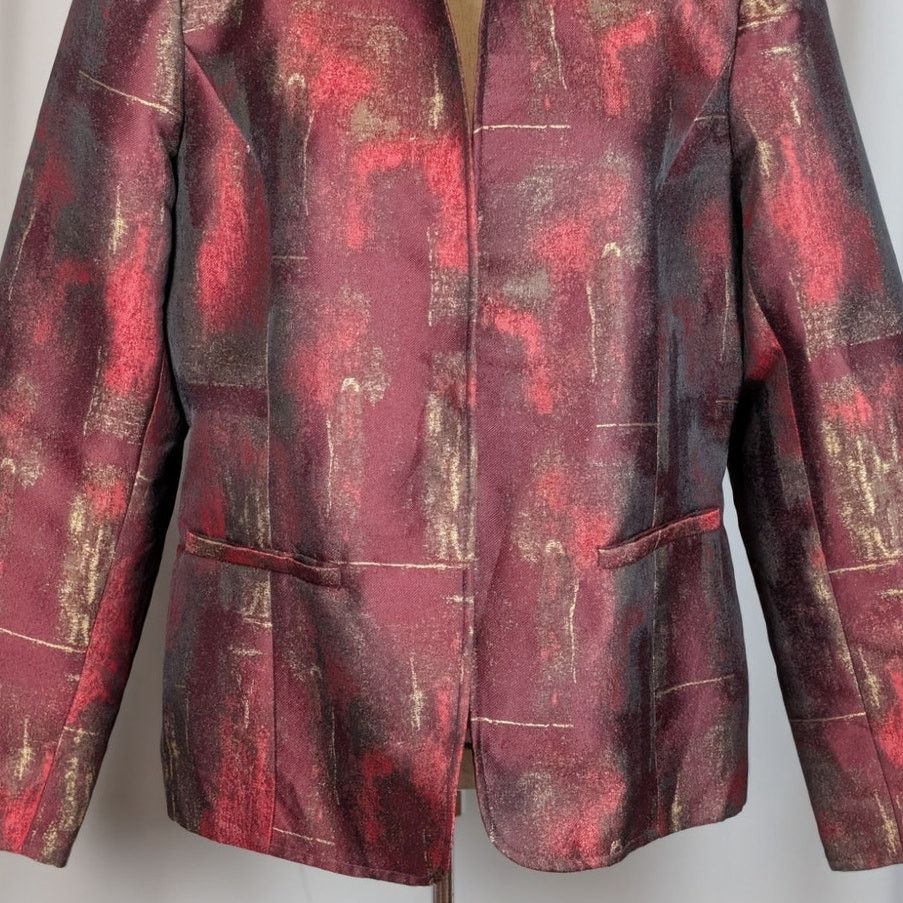 Coldwater Creek Metallic Brocade Tapestry Jacket Size L / US 10 / IT 46 - 13 Thumbnail