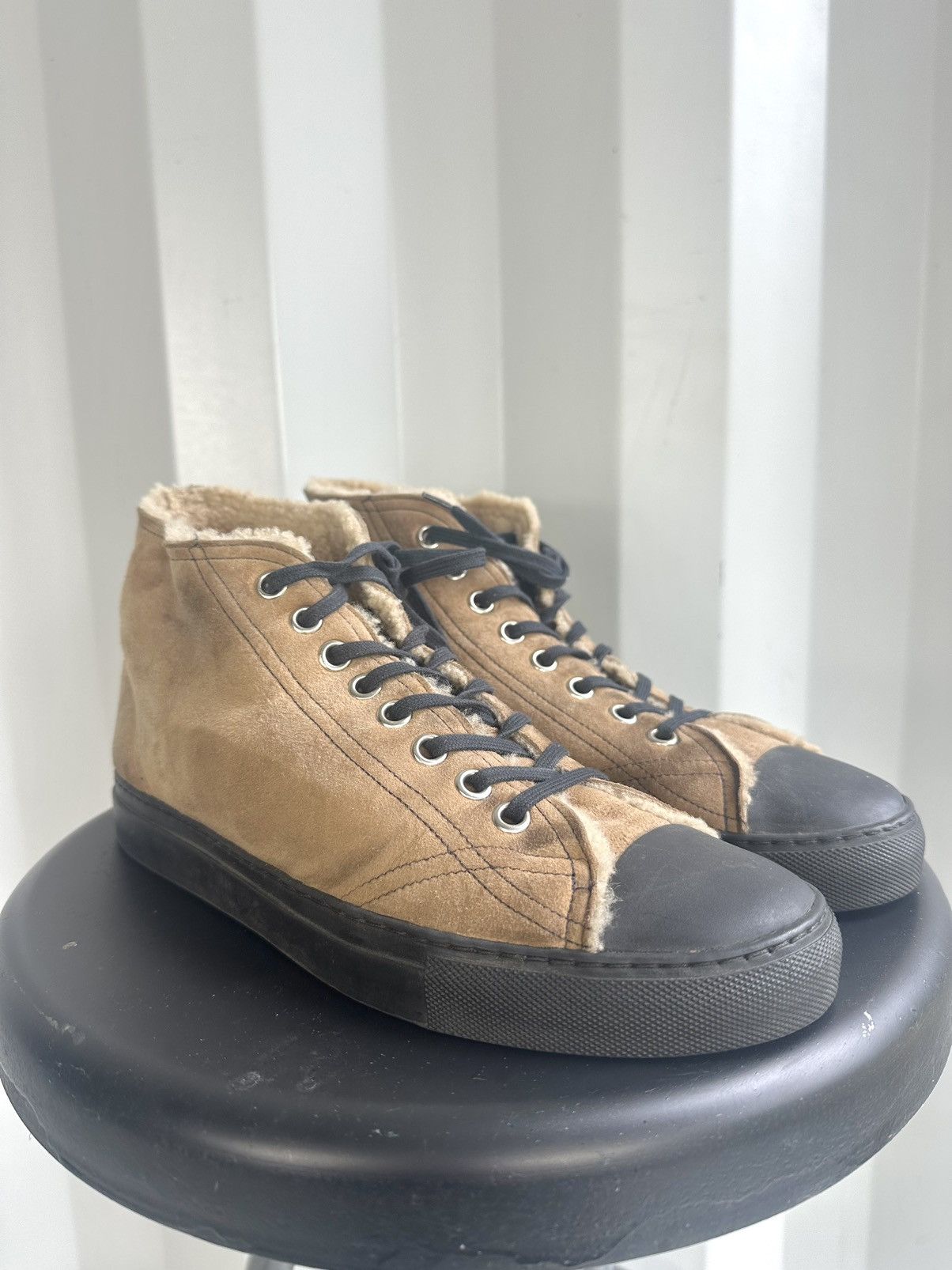 Shearling Suede Hightop