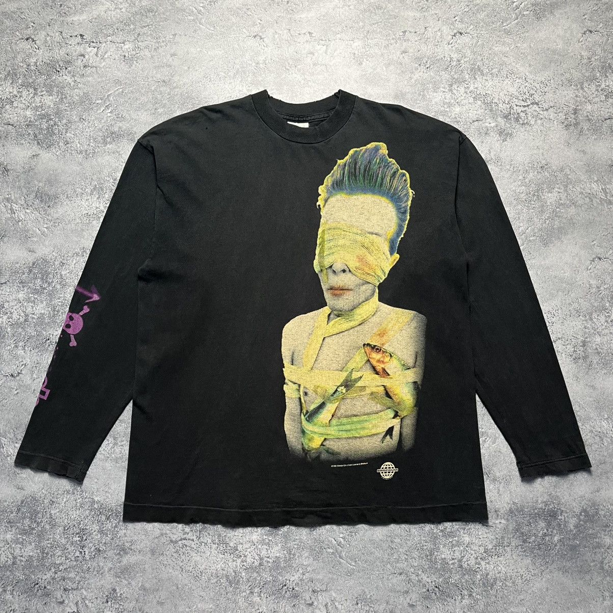 Band Tees Vintage David Bowie Outside 1995 Longsleeve Rock Band Tour Size US XL / EU 56 / 4 - 1 Thumbnail