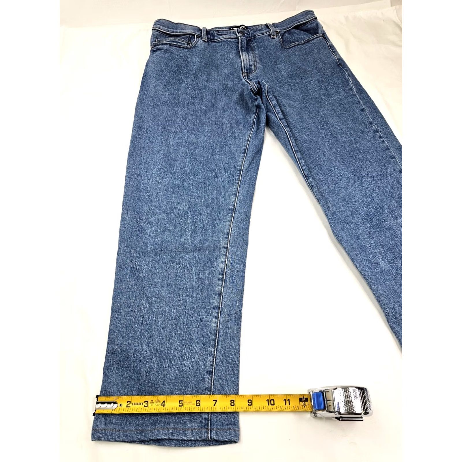 Lands' End Lands' End Jeans Men 38 Regular Inseam 30" Coupe Classique Square Rigger Denim 5-Pocket Straight Blue Size US 38 / EU 54 - 2 Thumbnail