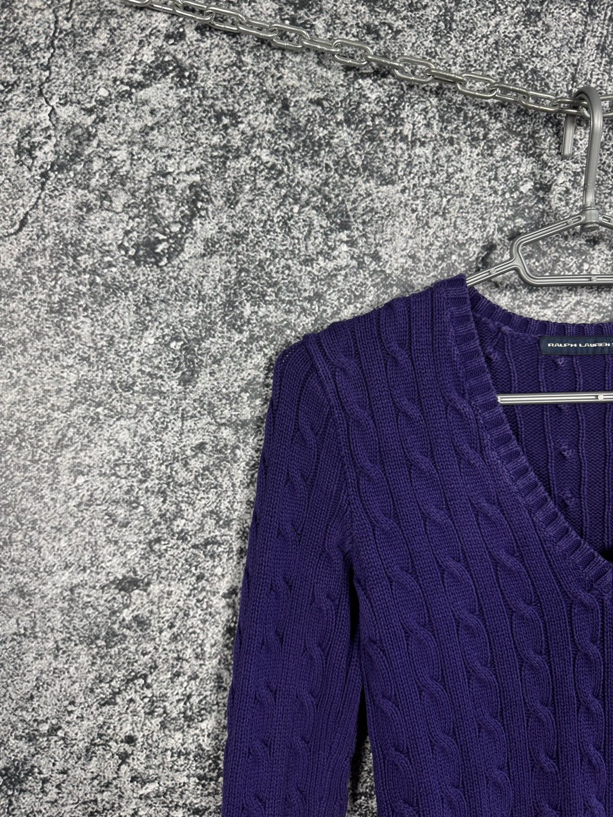 Ralph Lauren Sport Ralph Lauren Sport V-Neck Knit Sweater Pullover Vintage XS Size XS / US 0-2 / IT 36-38 - 3 Thumbnail