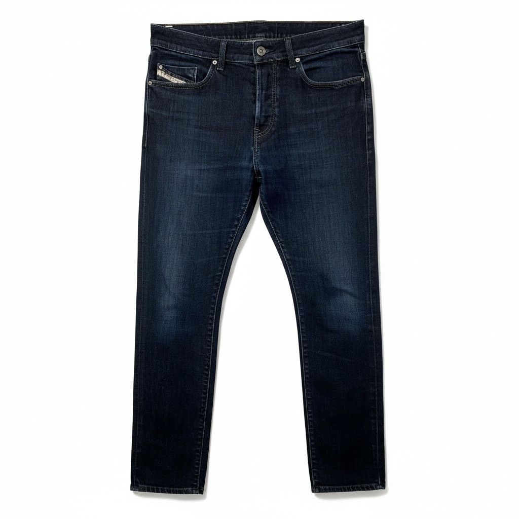 Diesel Diesel Buster Regular Tapered Fit Dark Blue Mens Jeans 31x30 Size US 31 - 1 Thumbnail