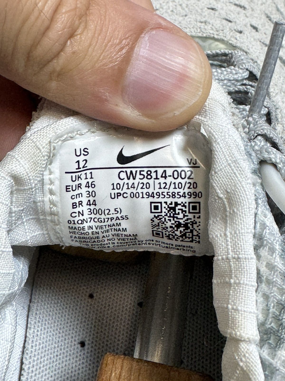 Nike Nike Free Run Trail Suede Shoes (Grey/ White) US 12 Men’s Size US 12 / EU 45 - 8 Thumbnail