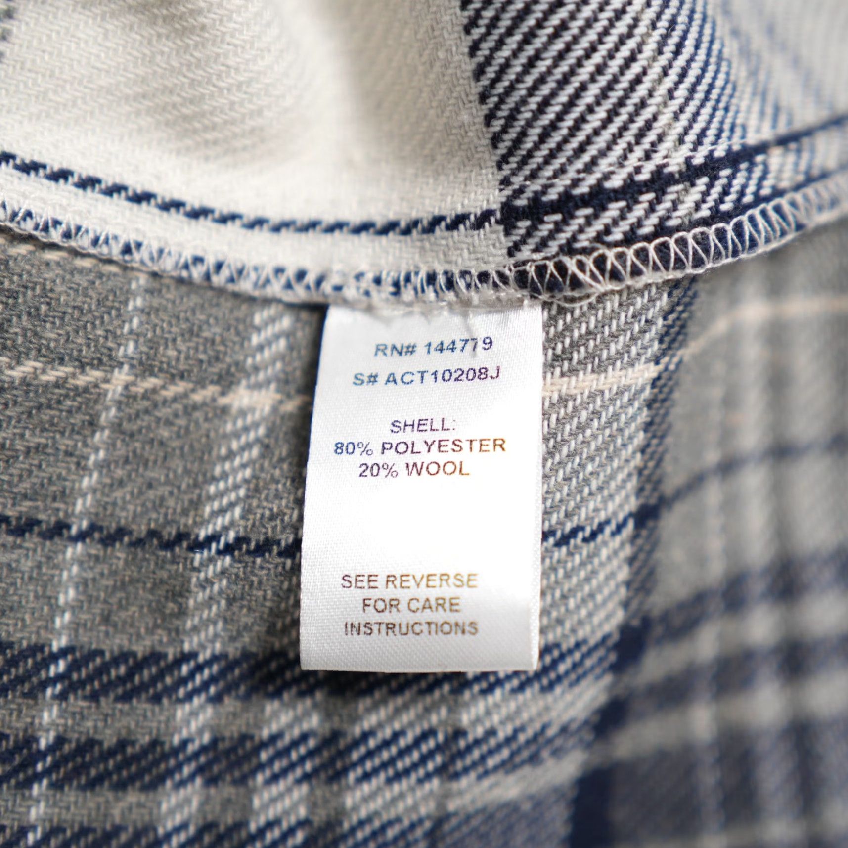 Coach ACOA Oversized Plaid Flannel Shirt Women S Blue NWT Wool Blend Button-Up Casual Long Sleeve Button-Through Shirt Size S / US 4 / IT 40 - 4 Thumbnail