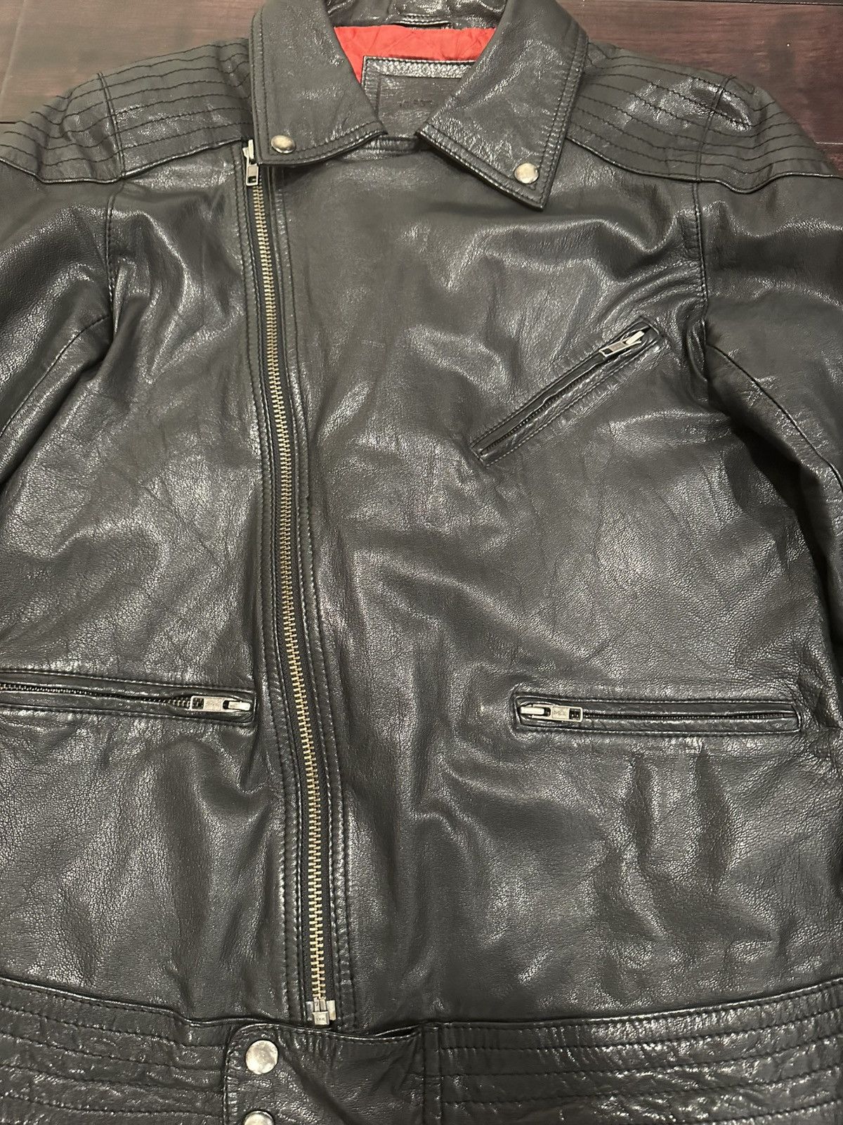 Asos Asos leather biker jacket Size US XS / EU 42 / 0 - 2 Thumbnail