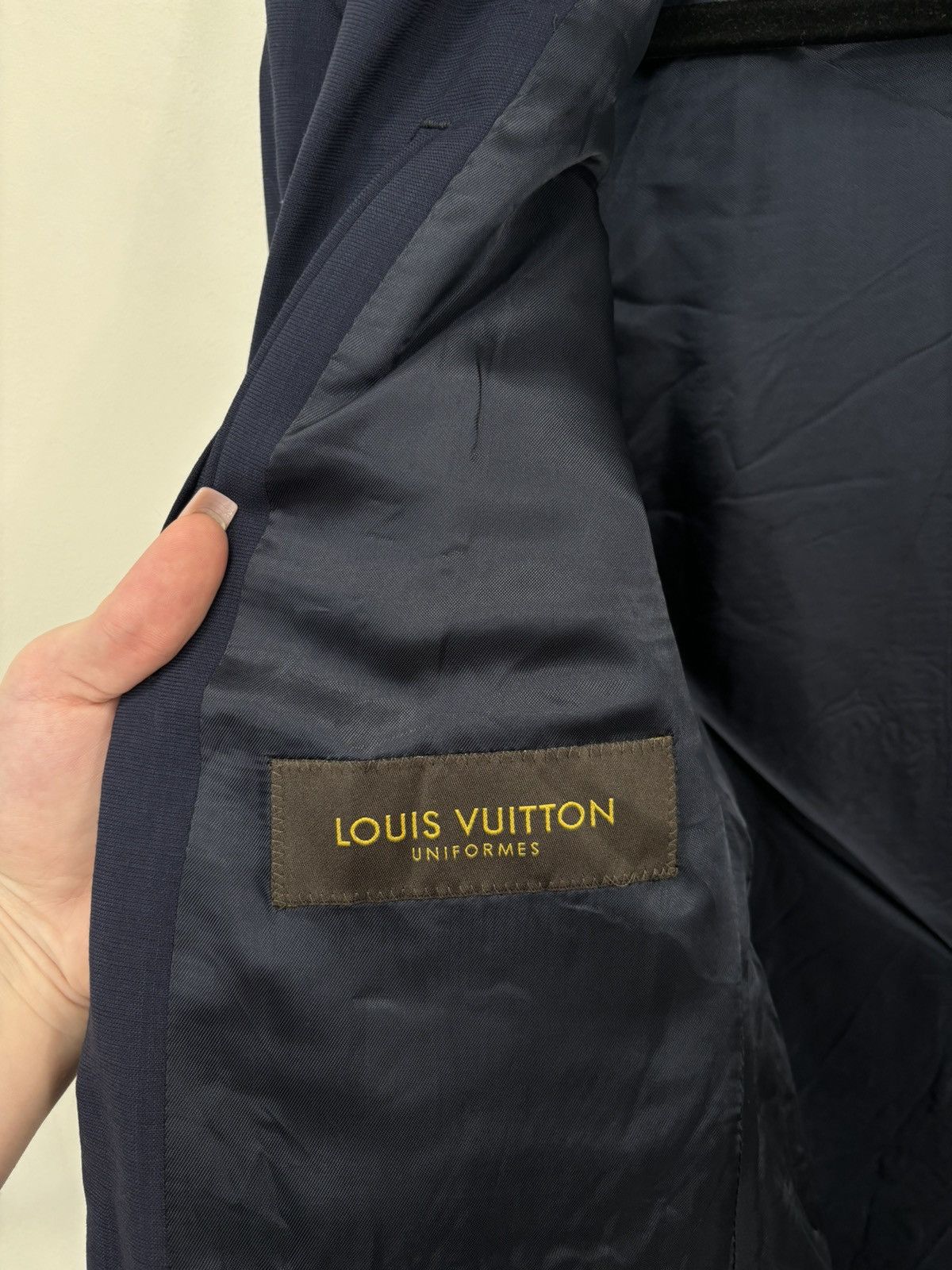 Louis Vuitton Louis Vuitton Uniform Navy Classic Luxury Wool Blazer Size 40R - 10 Thumbnail