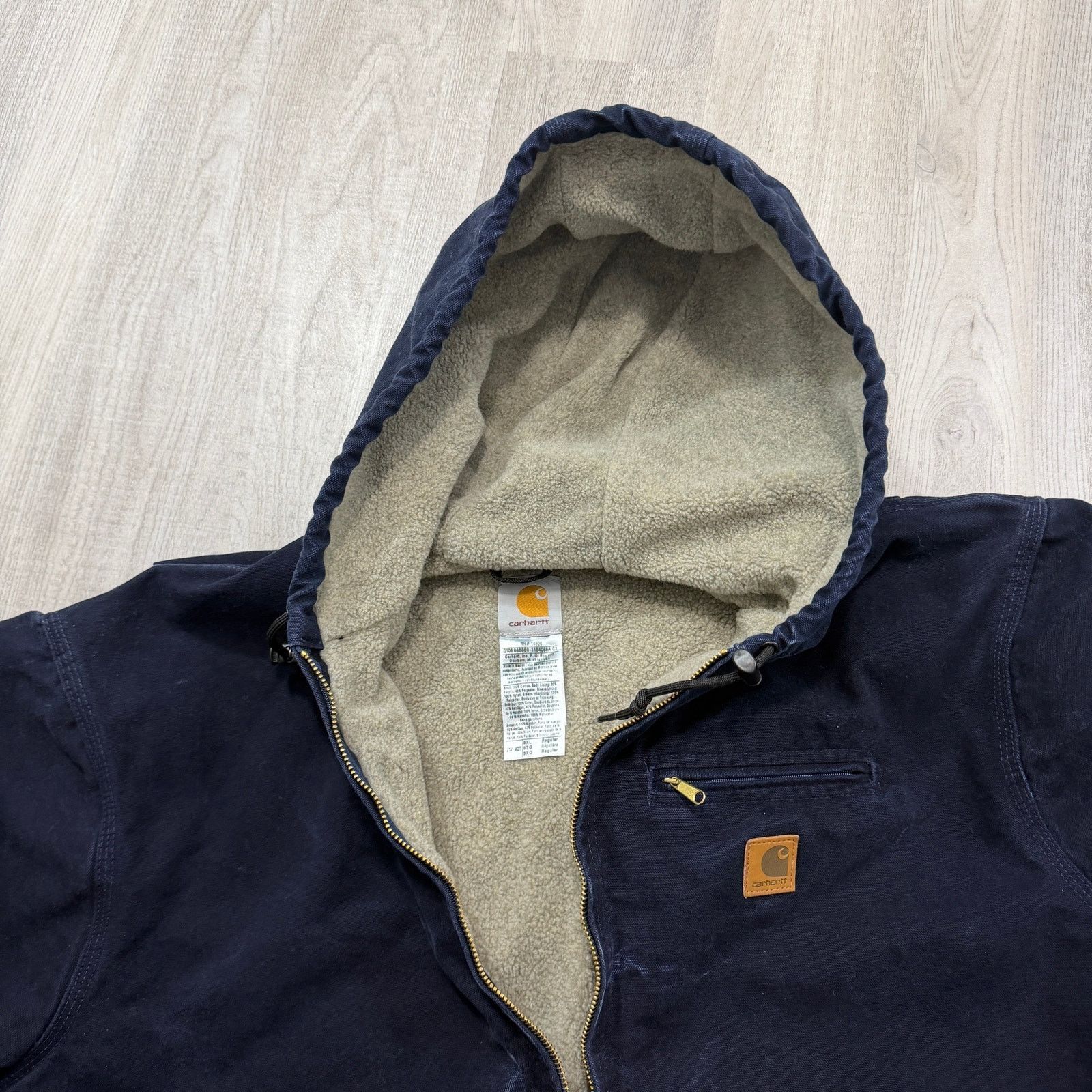 Carhartt Vintage Carhartt Hooded Jacket Men’s 3XL Blue Sherpa Zip Size US XXL / EU 58 / 5 - 4 Thumbnail