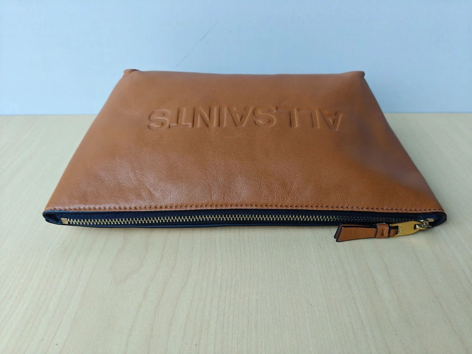 Allsaints ALLSAINTS Emile Leather Logo Pouch Bag FTP - 8202 Size ONE SIZE - 8 Thumbnail
