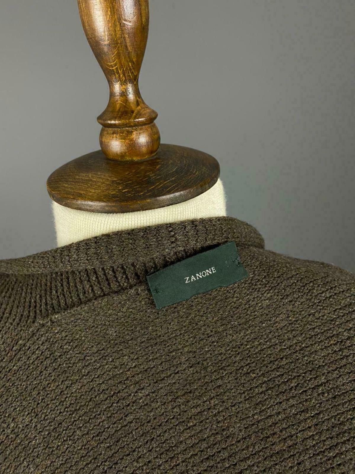 Zanone Ladies Zanone Brown Wool Knited Cardigan Sweater Size 44 Size M / US 6-8 / IT 42-44 - 8 Thumbnail