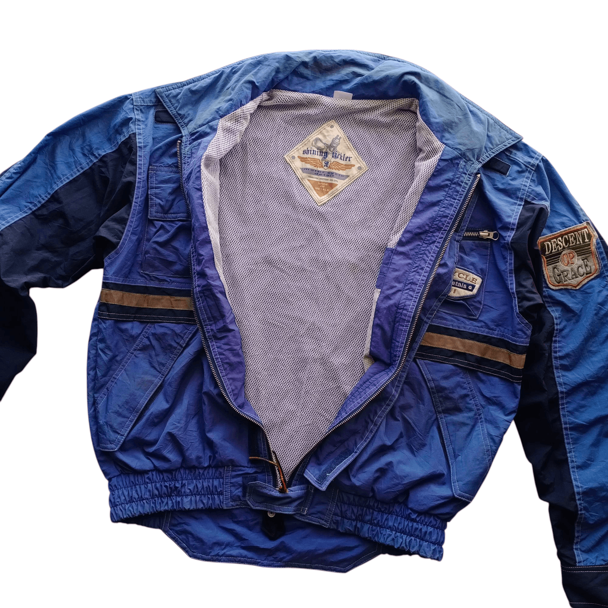 Japanese Brand × Yamaha Vintage Yamaha Shining Tickler Motorcycle Jacket Honda Bell Size US L / EU 52-54 / 3 - 3 Thumbnail