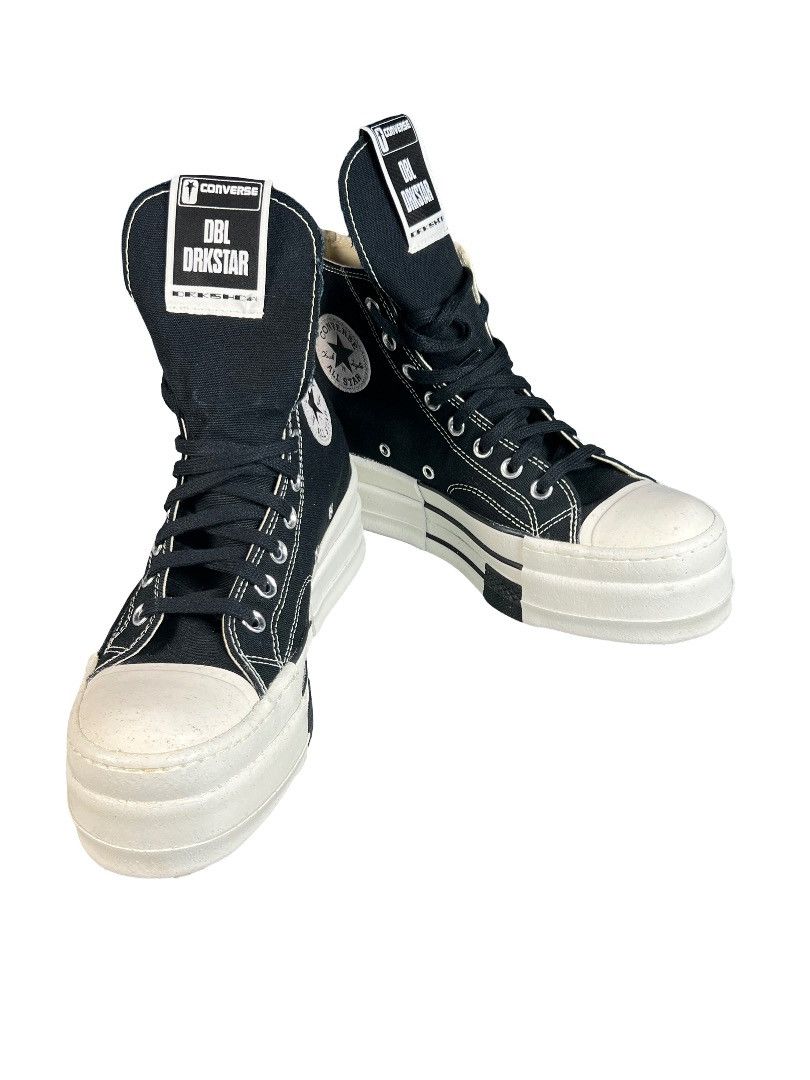 Rick Owens Rick Owens DRKSHDW Dbls Drkstar High Black Size 41.5 / US 8 Size US 8 / EU 41 - 1 Thumbnail