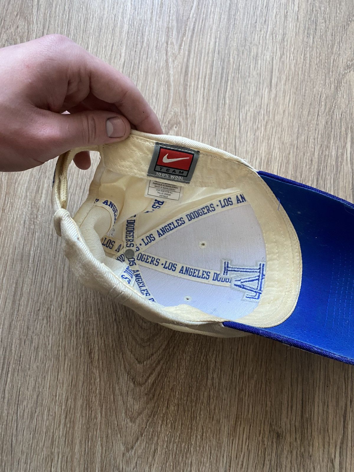 47 Brand × MLB × Vintage Vintage Nike LA dodgers Y2K distressed wool cap Nike team Size ONE SIZE - 7 Thumbnail