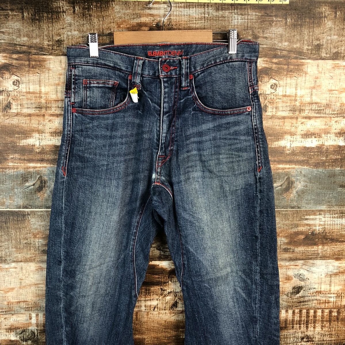 Element × Vintage DLL Element Blue selvedge Denim Pants #C122 Size US 30 / EU 46 - 4 Thumbnail