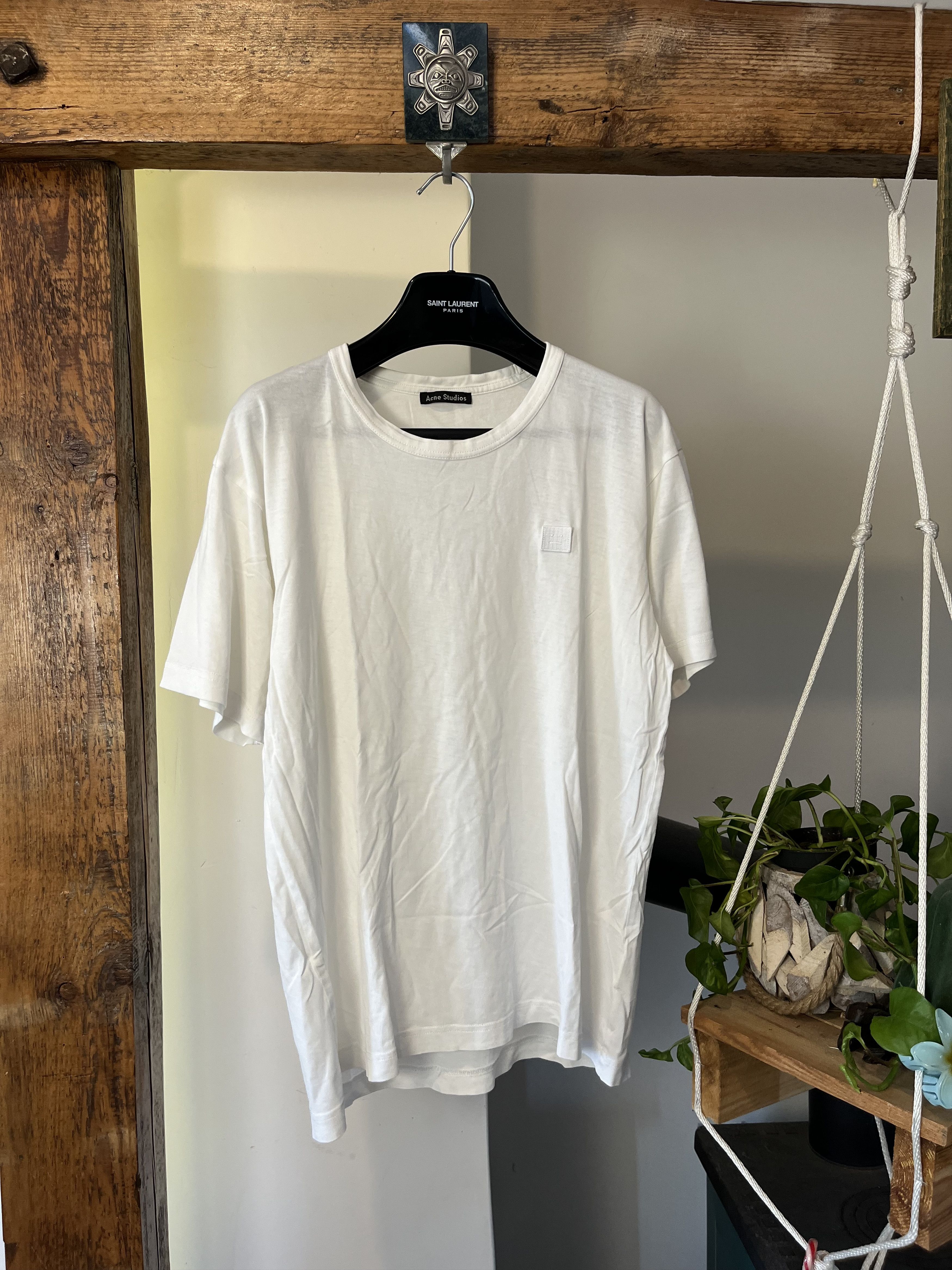 Acne Studios Acne Studios Nash Face White Tee Size M / US 6-8 / IT 42-44 - 1 Thumbnail