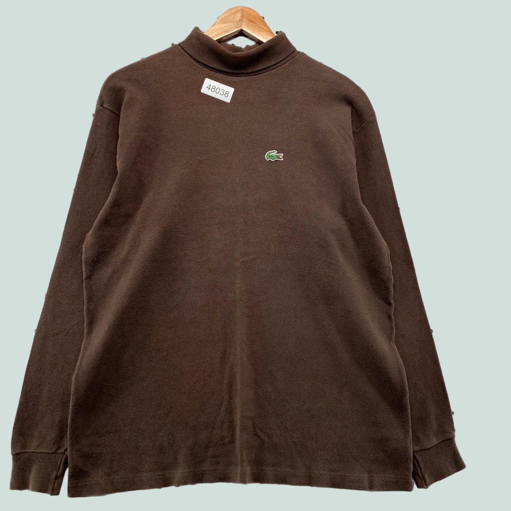 Lacoste VINTAGE Lacoste IZOD Turtleneck Shirt Mens M Brown Long Made USA Sleeve Size US M / EU 48-50 / 2 - 1 Thumbnail
