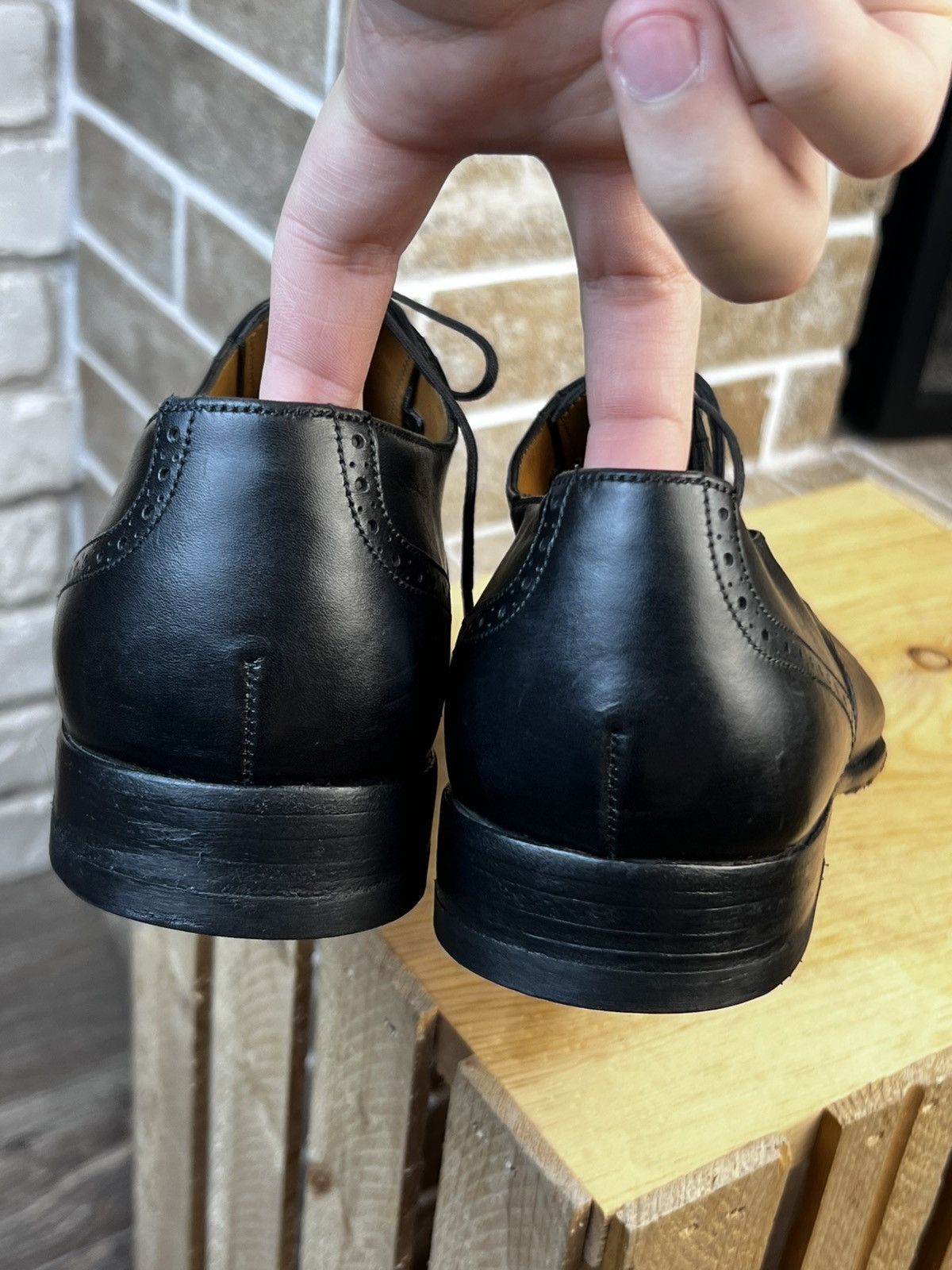 J.M. Weston J.M Weston Black Leather Cap Toe Oxford Brogues Shoes UK7 Size US 8 / EU 41 - 5 Thumbnail