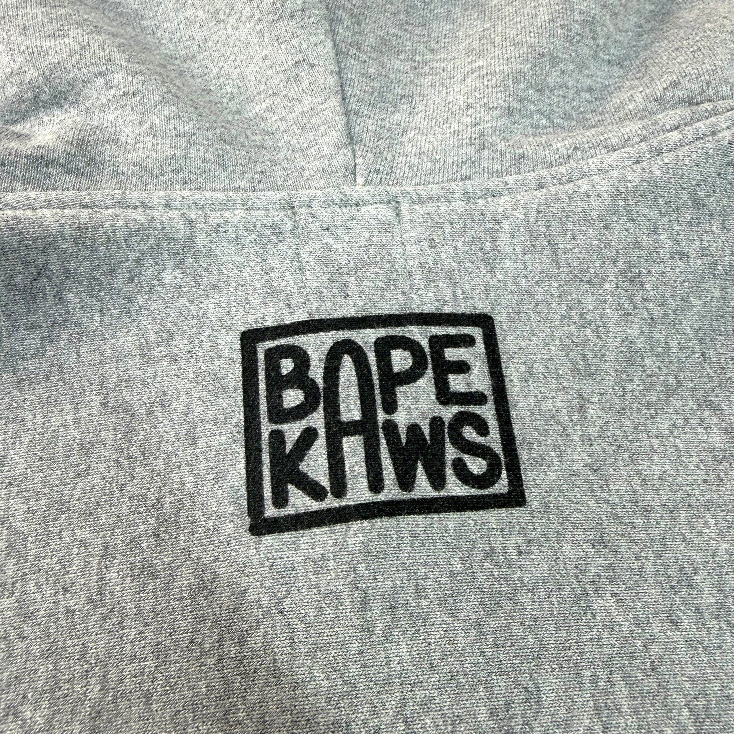 Bape Bape x Kaws Baby Milo Full-Zip Hoodie Grey L Size US L / EU 52-54 / 3 - 4 Thumbnail
