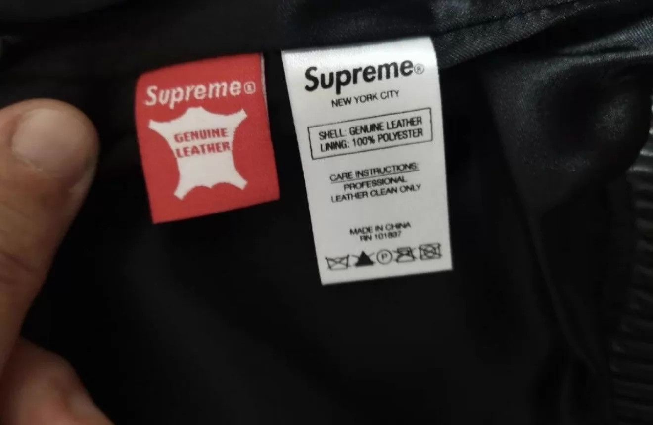 Supreme Supreme Glow-in-the-Dark Skull Leather Jacket L New Size US L / EU 52-54 / 3 - 4 Thumbnail