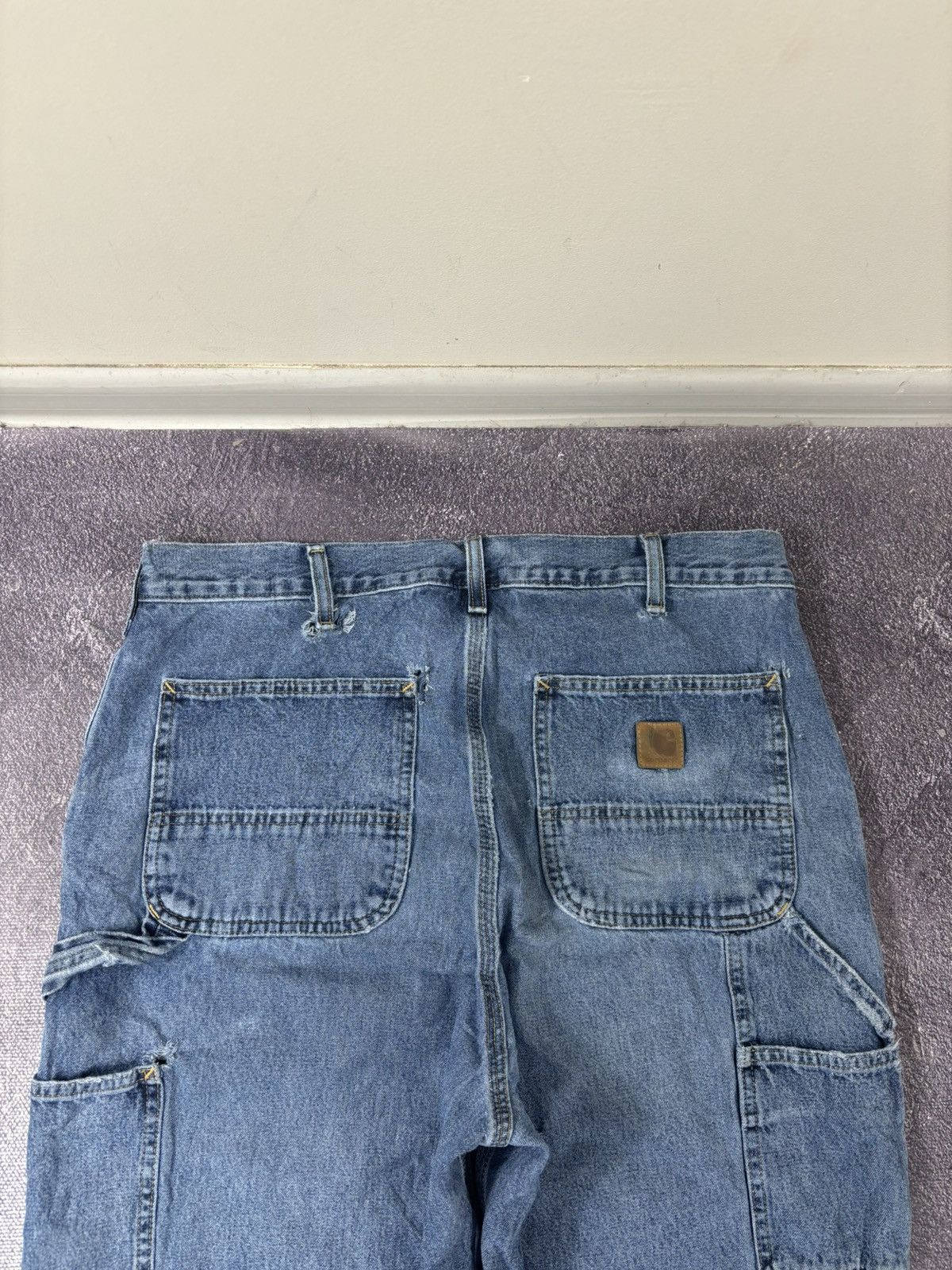 Carhartt Vintage Carhartt USA Dungaree Fit Workwear Denim Baggy Jeans Size US 36 / EU 52 - 5 Thumbnail