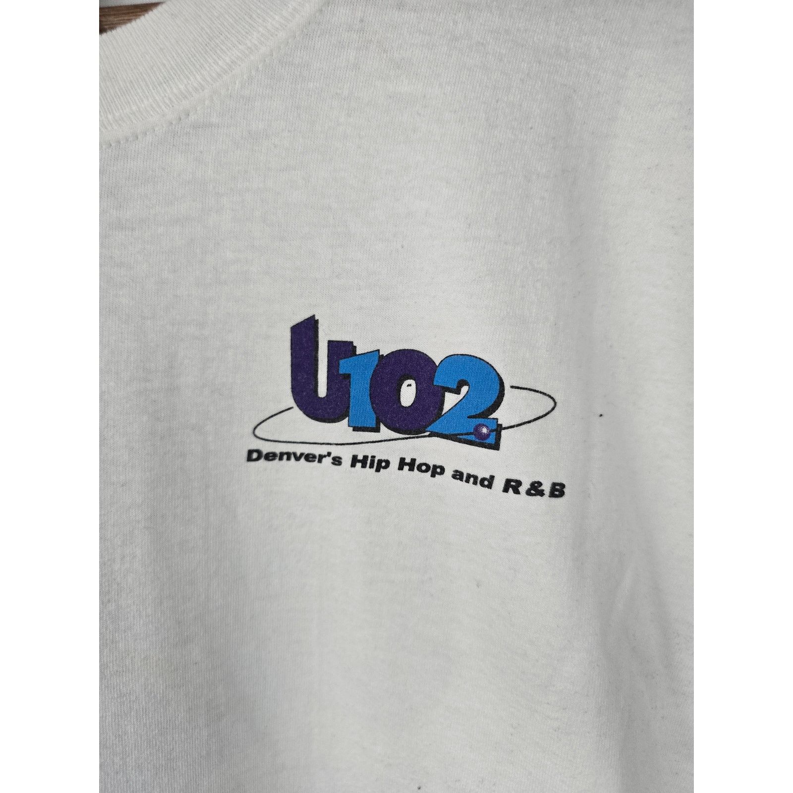 Gildan Vintage Radio Shirt U102 Denvers Hip Hop & R&B White XXL Tee Size US XXL / EU 58 / 5 - 6 Thumbnail