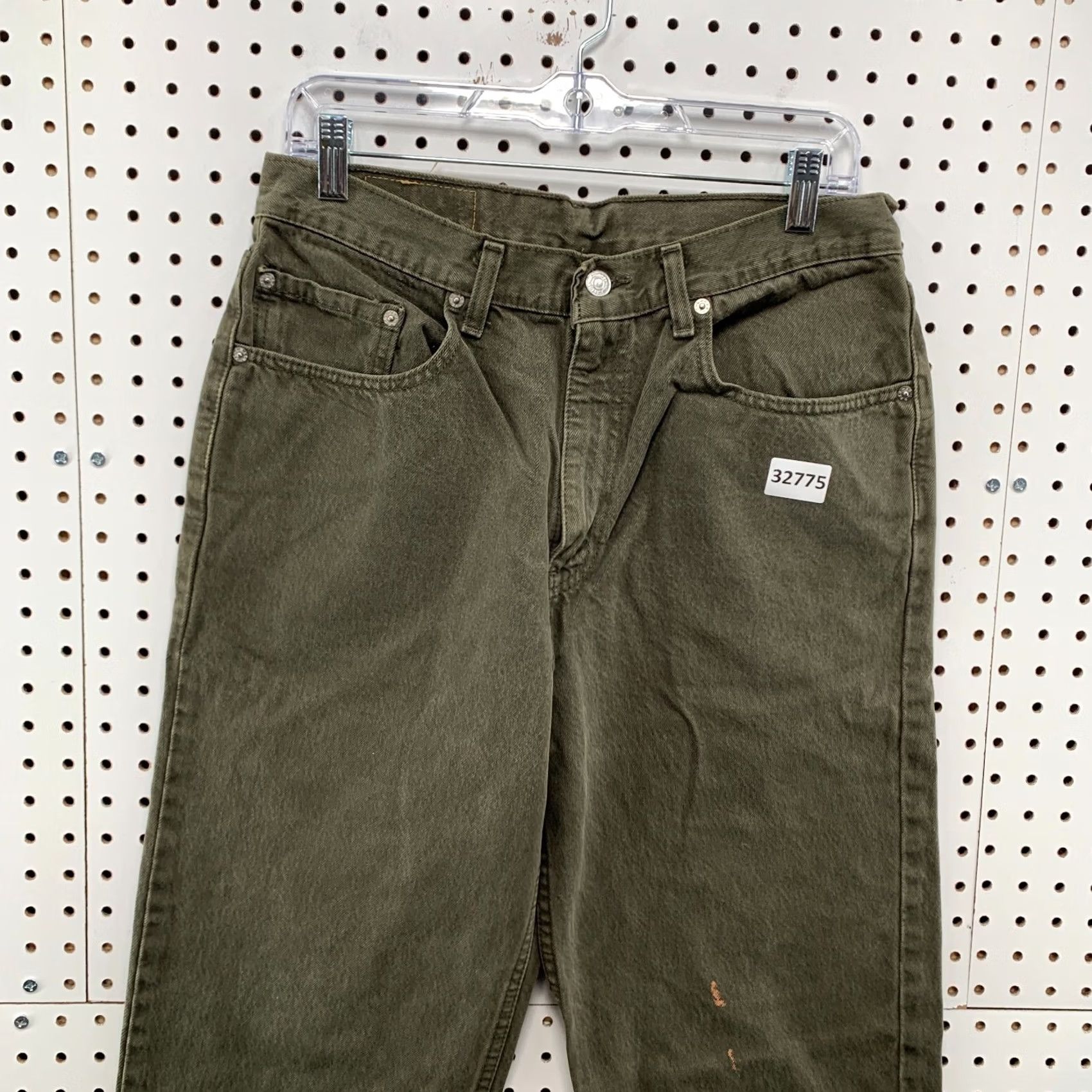 Levi's VINTAGE Levi's 550 Green Denim Jeans Mens 30 Relaxed Straight Made USA Size US 30 / EU 46 - 6 Thumbnail
