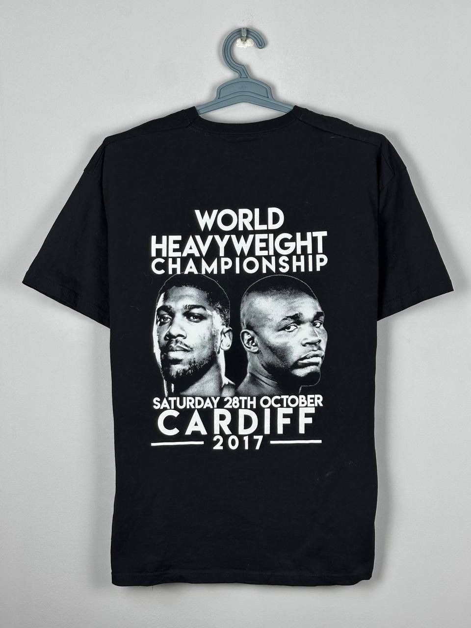 Vintage Anthony Joshua Carlos Takam Boxing UK Promo T Shirt Size US XL / EU 56 / 4 - 6 Thumbnail