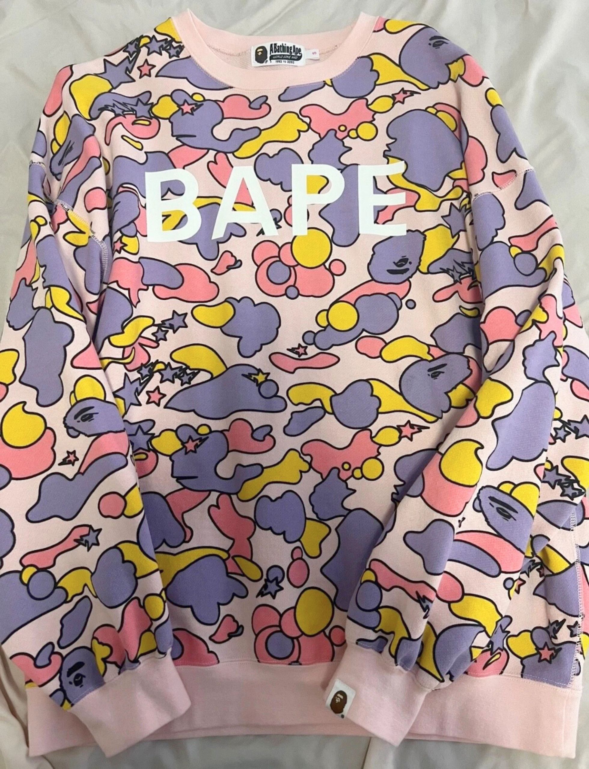 Bape BAPE STA CAMO OVERSIZED CREW NECK Size US S / EU 44-46 / 1 - 1 Thumbnail