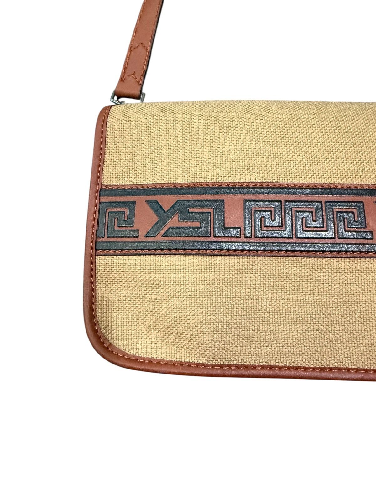 Yves Saint Laurent RARE YVES SAINT LAURENT CANVAS SHOULDER BAG Size ONE SIZE - 5 Thumbnail