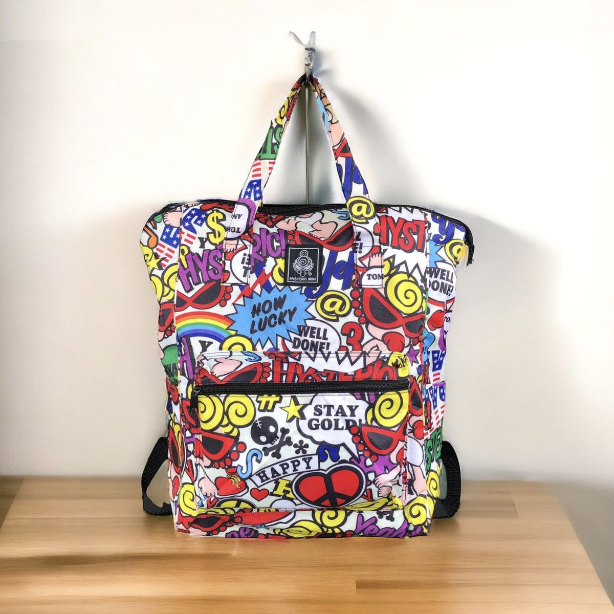 Avant Garde x Hysteric Glamour Mini Magazine Tote Bag / Bagpack, Men's