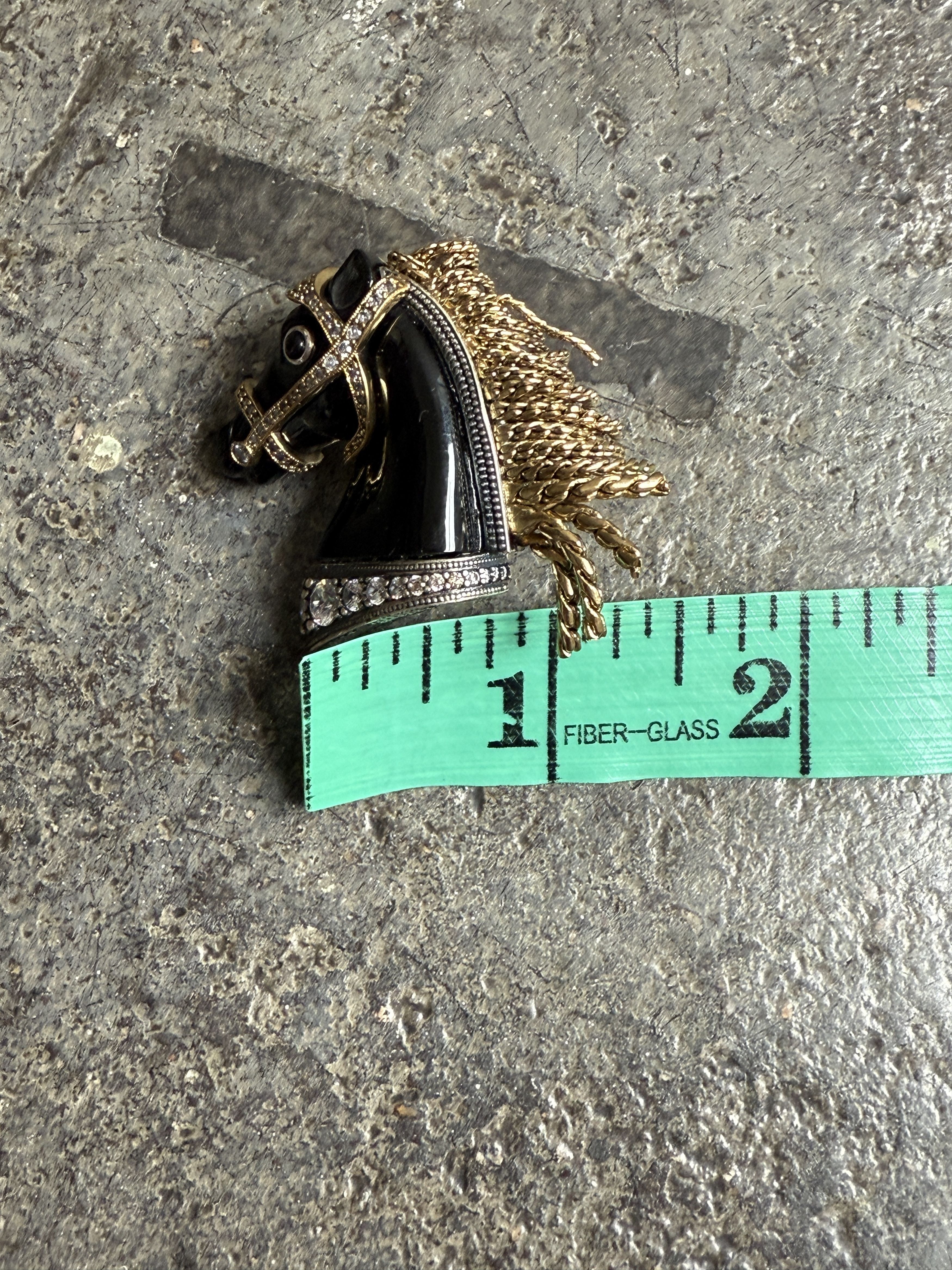 Vivienne Westwood Rare Horse Earrings w/ Swarovski Crystals and dangly gold Size ONE SIZE - 4 Thumbnail