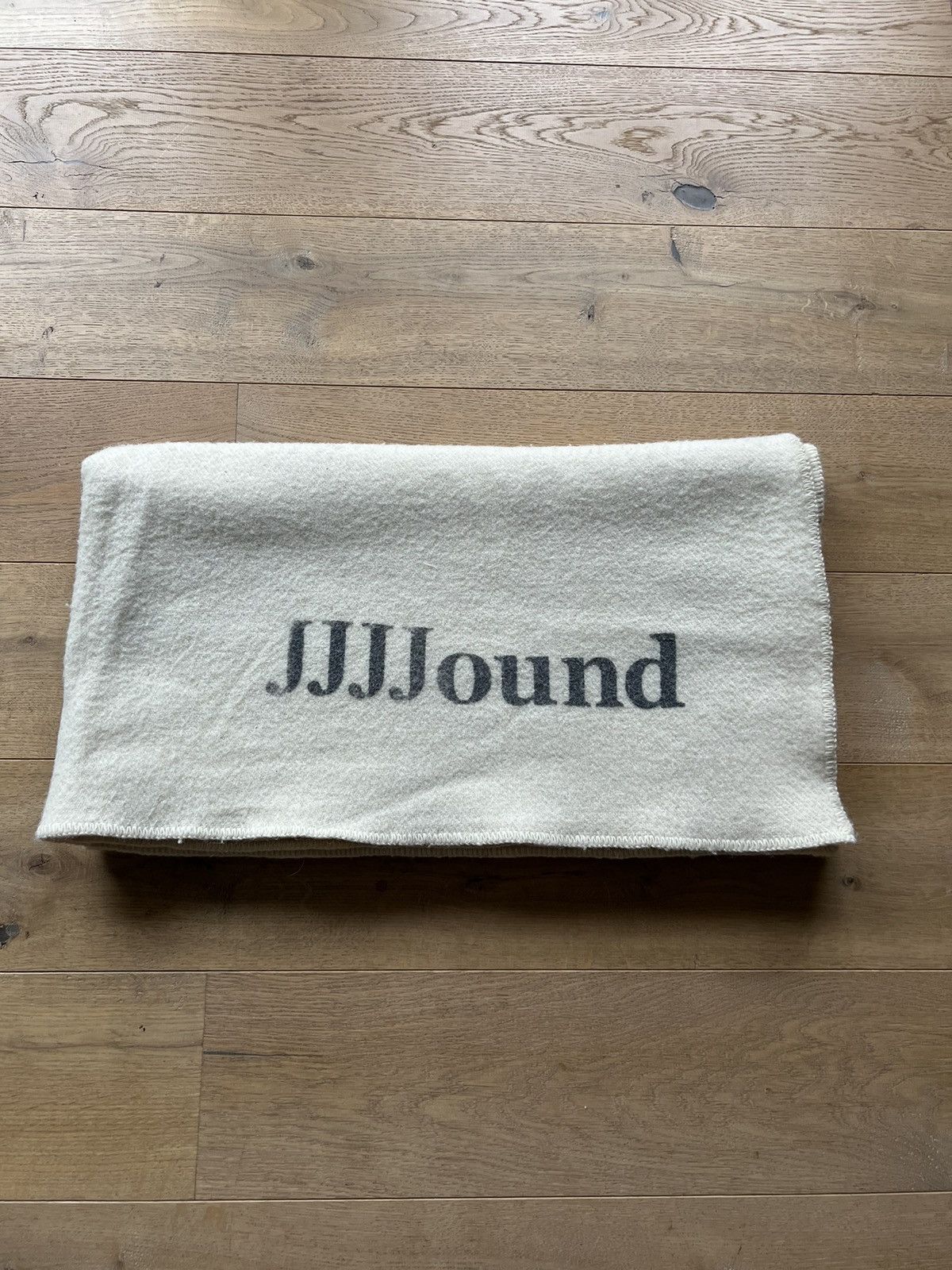 image of Jjjjound Jjjjpund Wool Blanket in Cream, Men's
