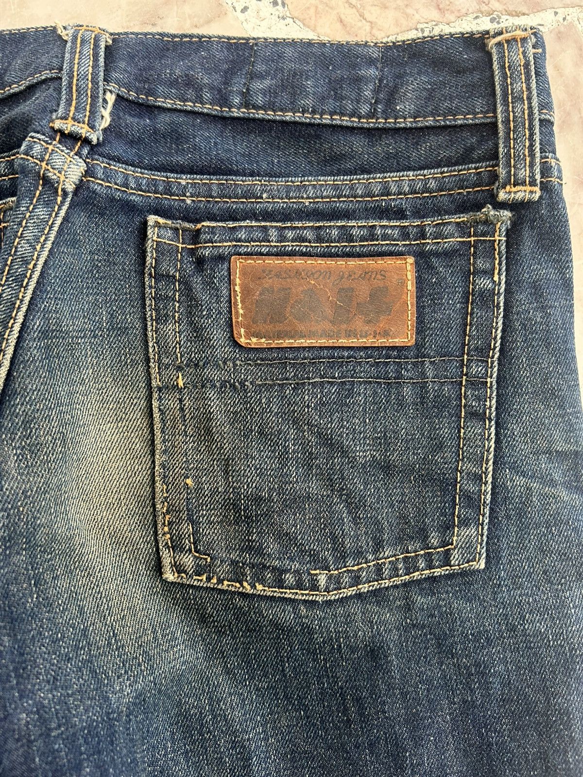 Japanese Brand Half Japan Denim Vintage Flare 90s Size US 28 / EU 44 - 11 Thumbnail