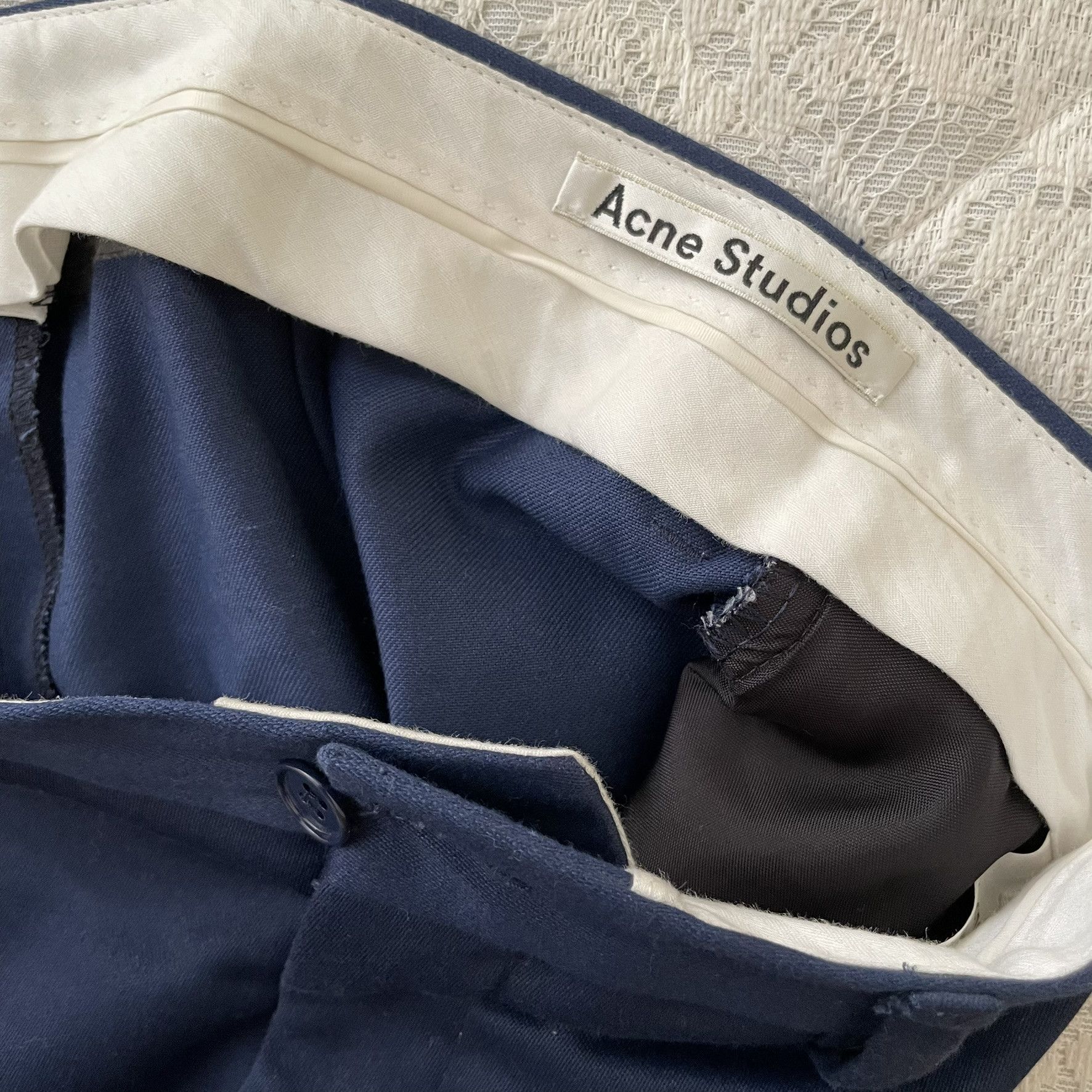 Polo Ralph Lauren Acne Studios Stan T Satin Trousers W31 Size 38R - 5 Thumbnail