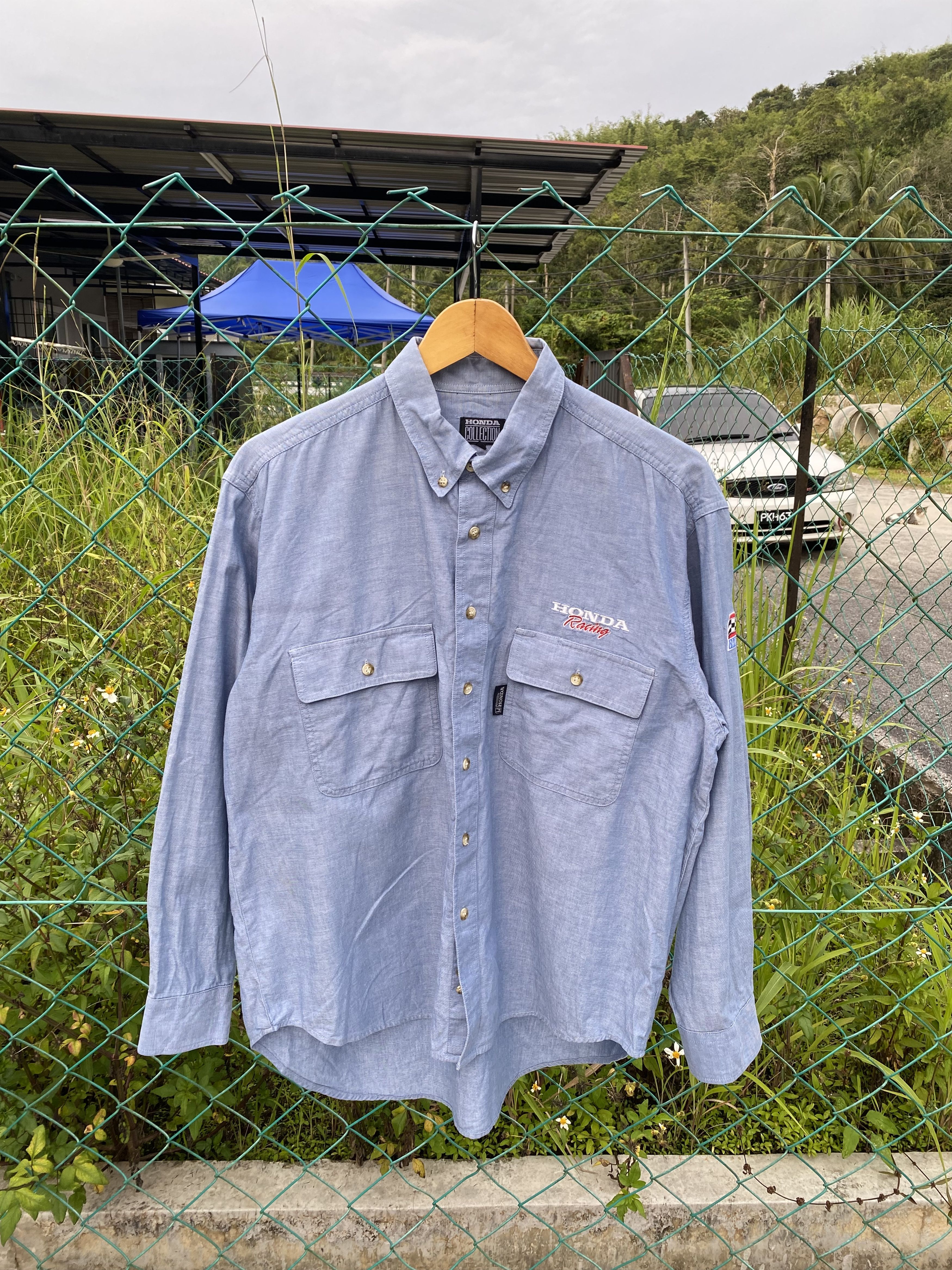 Honda Vintage Honda collection racing chambray shirts Size US L / EU 52-54 / 3 - 1 Thumbnail