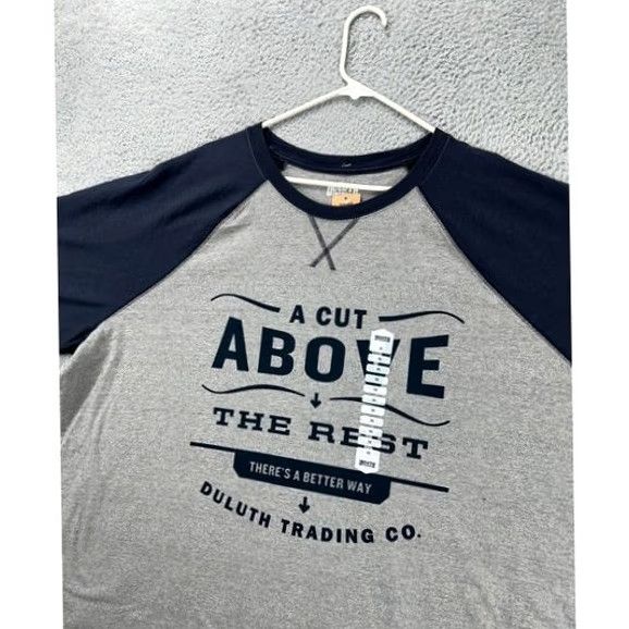 Duluth Trading Company Duluth Trading Co. Longtail T Shirt Mens 2XL Grey 3-Quarter Sleeve Tee NEW A3 Size US XXL / EU 58 / 5 - 6 Thumbnail