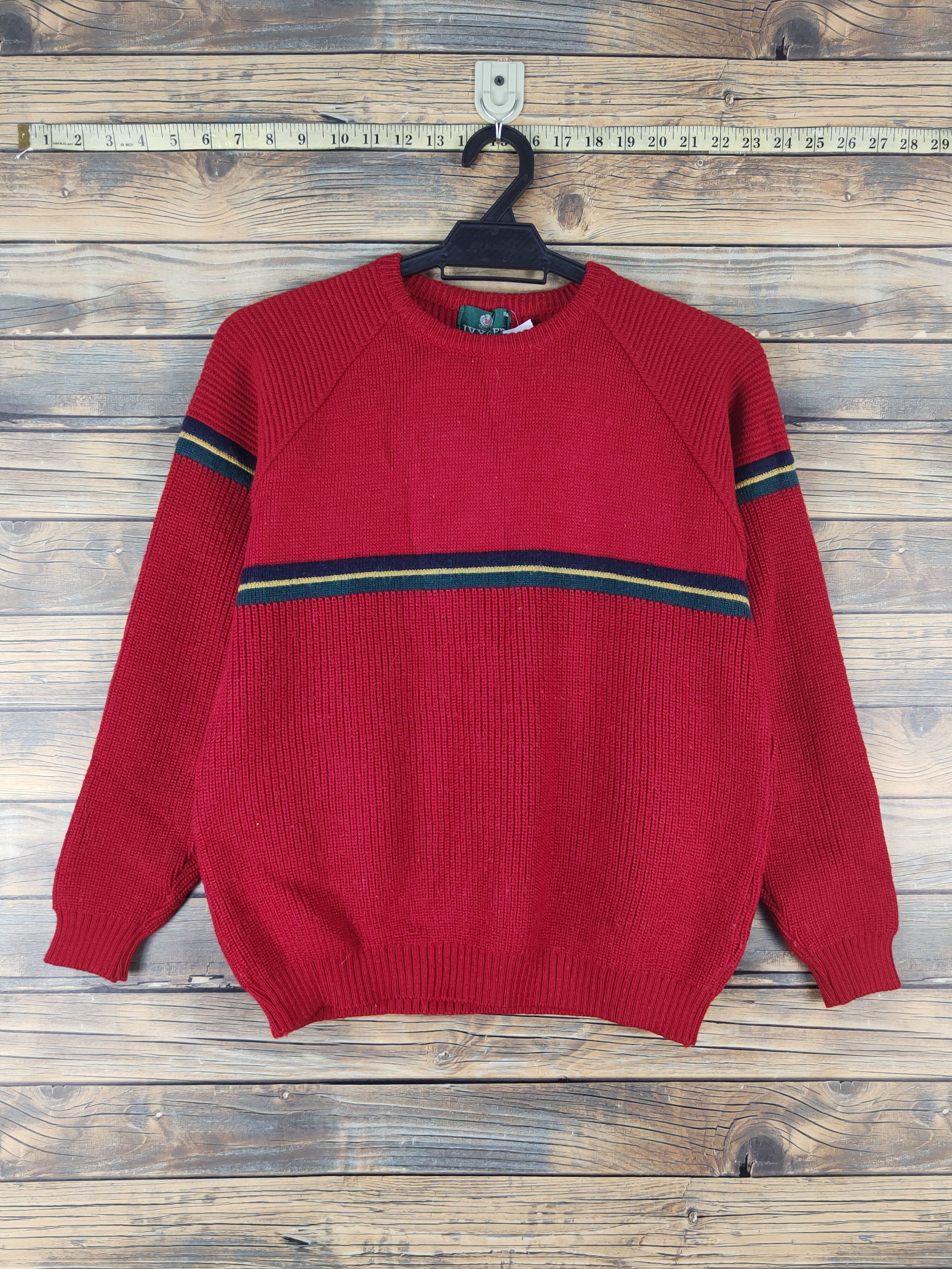 Homespun Knitwear × Japanese Brand × Vintage Ivyger Red Knitwear vintage Sweatshirts #W1510 Size S / US 4 / IT 40 - 1 Thumbnail